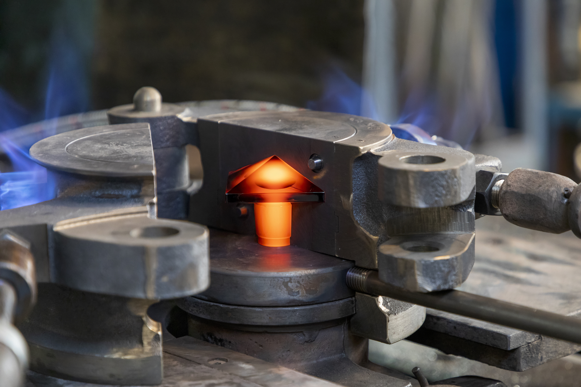 Photography by Karine Faby The hot glass process at the Lalique factory