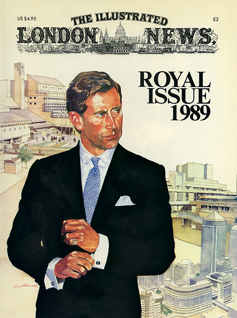 Neil McDonald’s front cover for The Illustrated London News Royal Issue in 1989