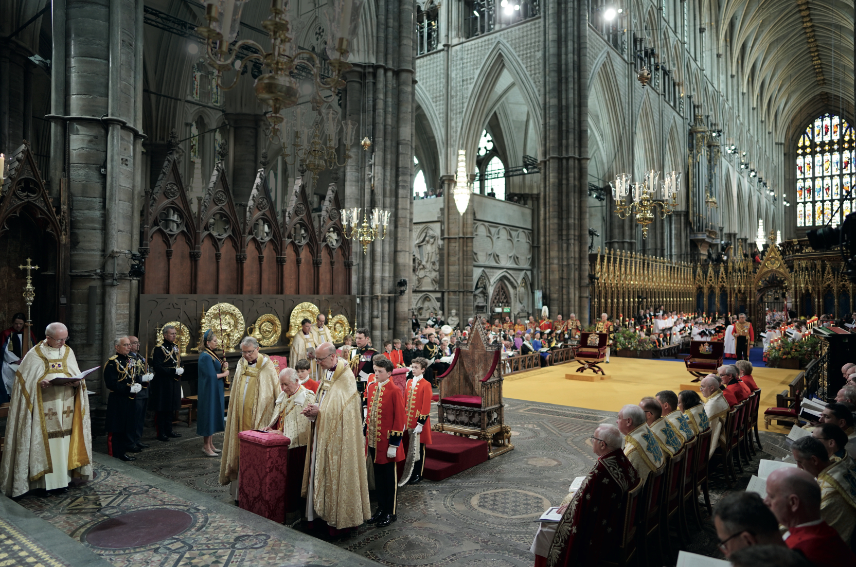 History in the making at Westminster Abbey on Coronation Day