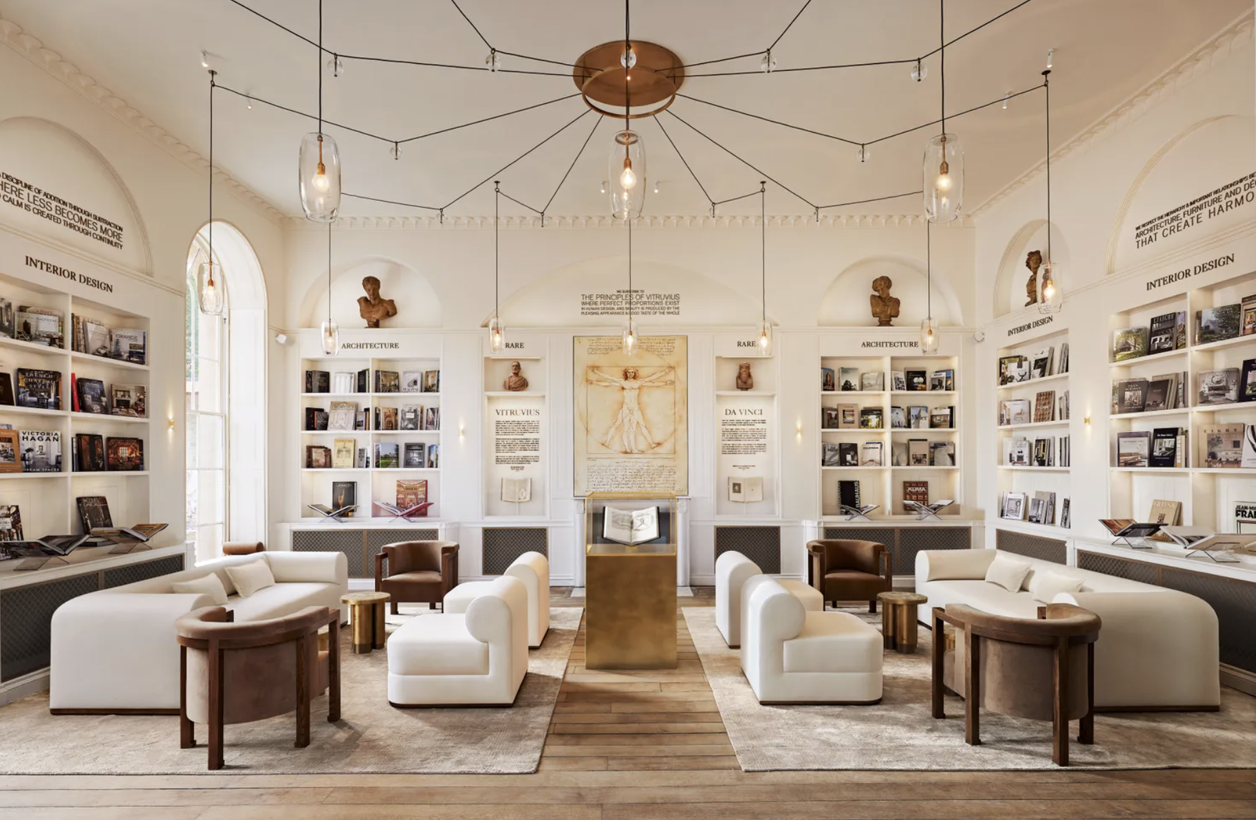 The Gallery at Aynho Park houses the Architecture and design Library for RH England