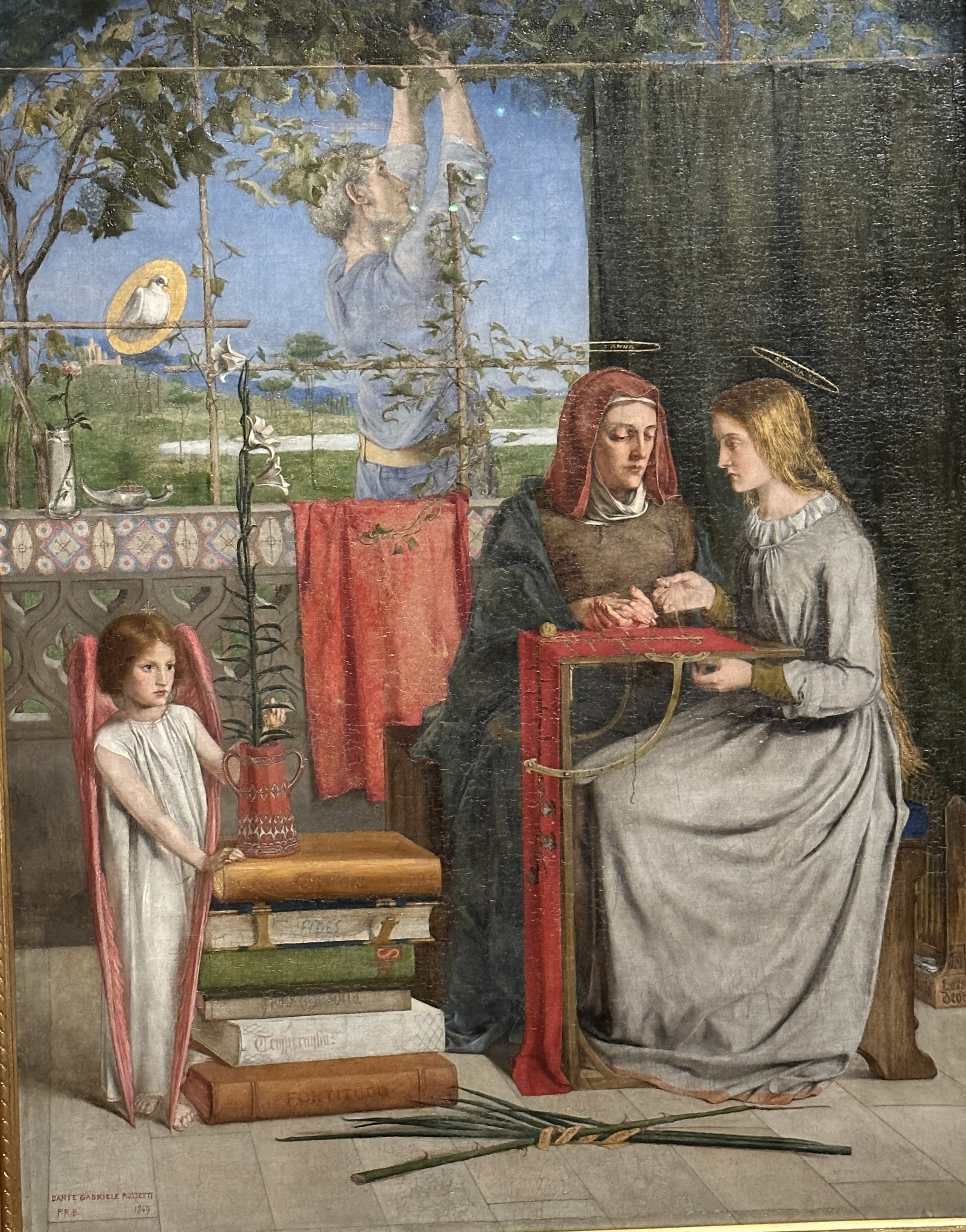 Rossettis Tate The Girlhood of Mary Virgin, Dante Gabriel Rossetti