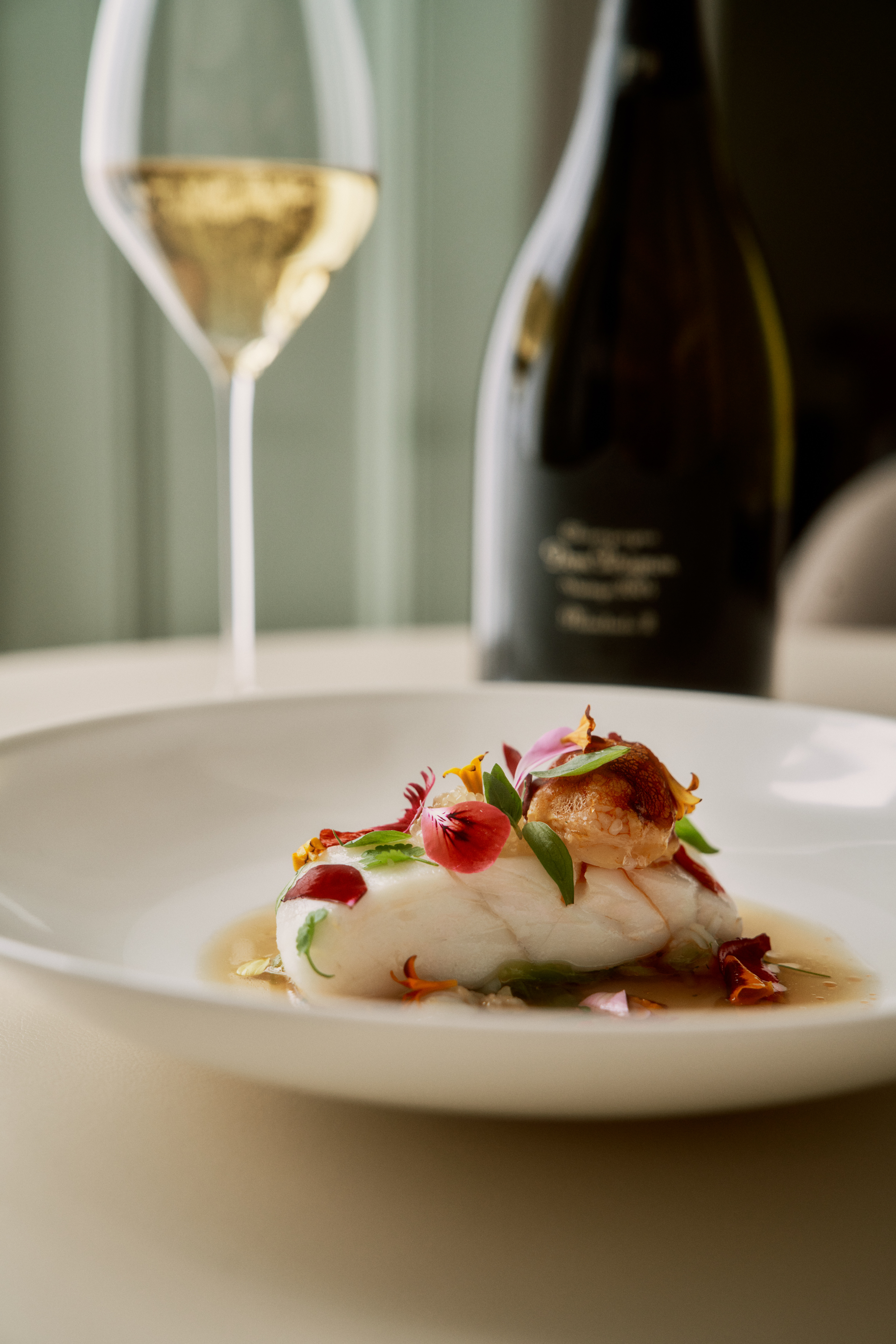 The Cornish Turbot perfectly paired with Dom Pérignon Plénitude 2 2004