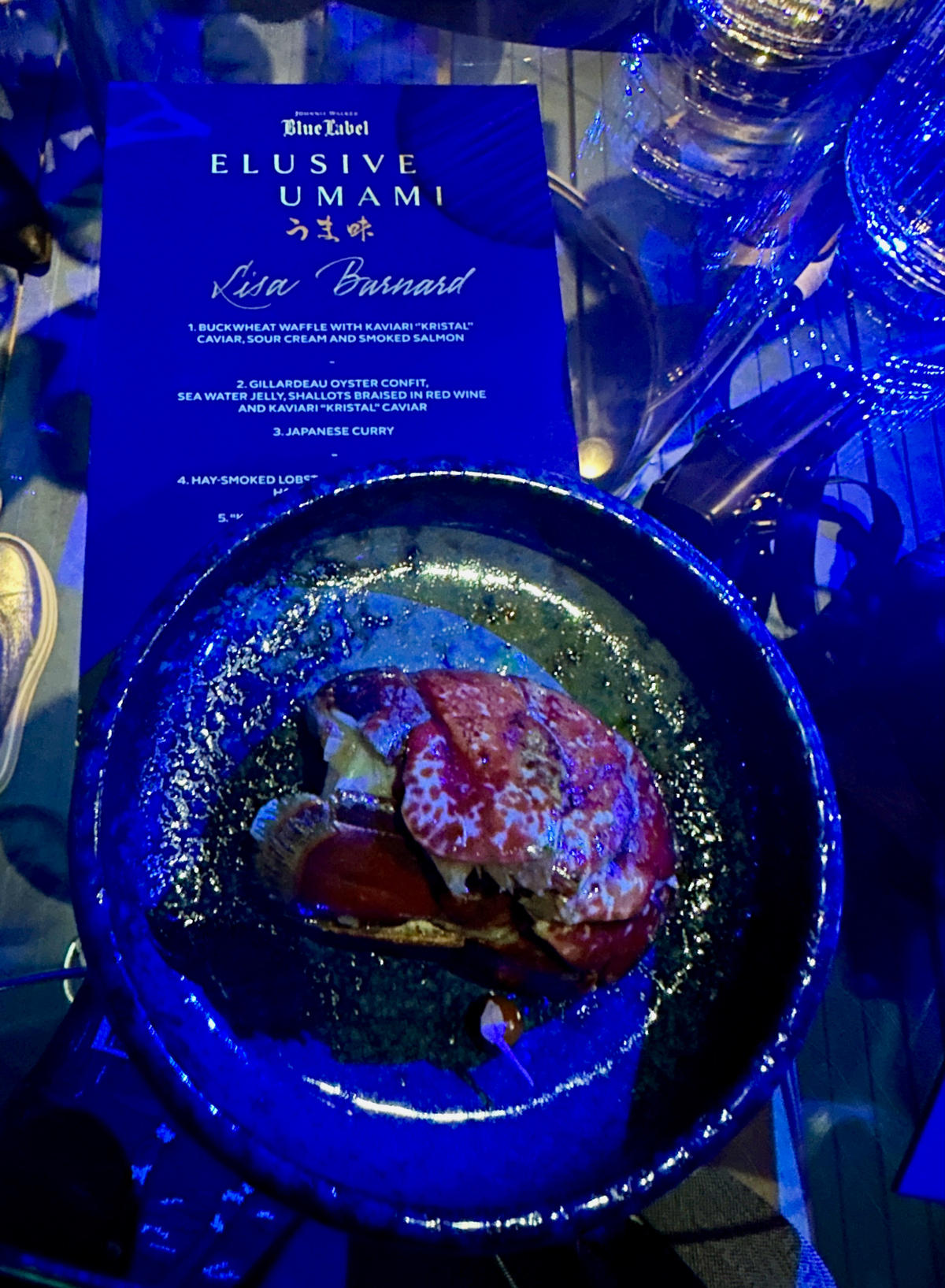 Johnnie Walker Blue Label Elusive Umami - Kei Kobayashi dishes