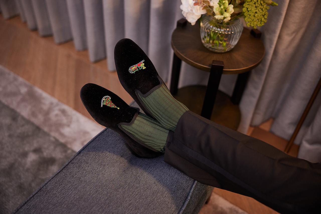 A Patented Evening with Crockett & Jones - Christmas Slippers