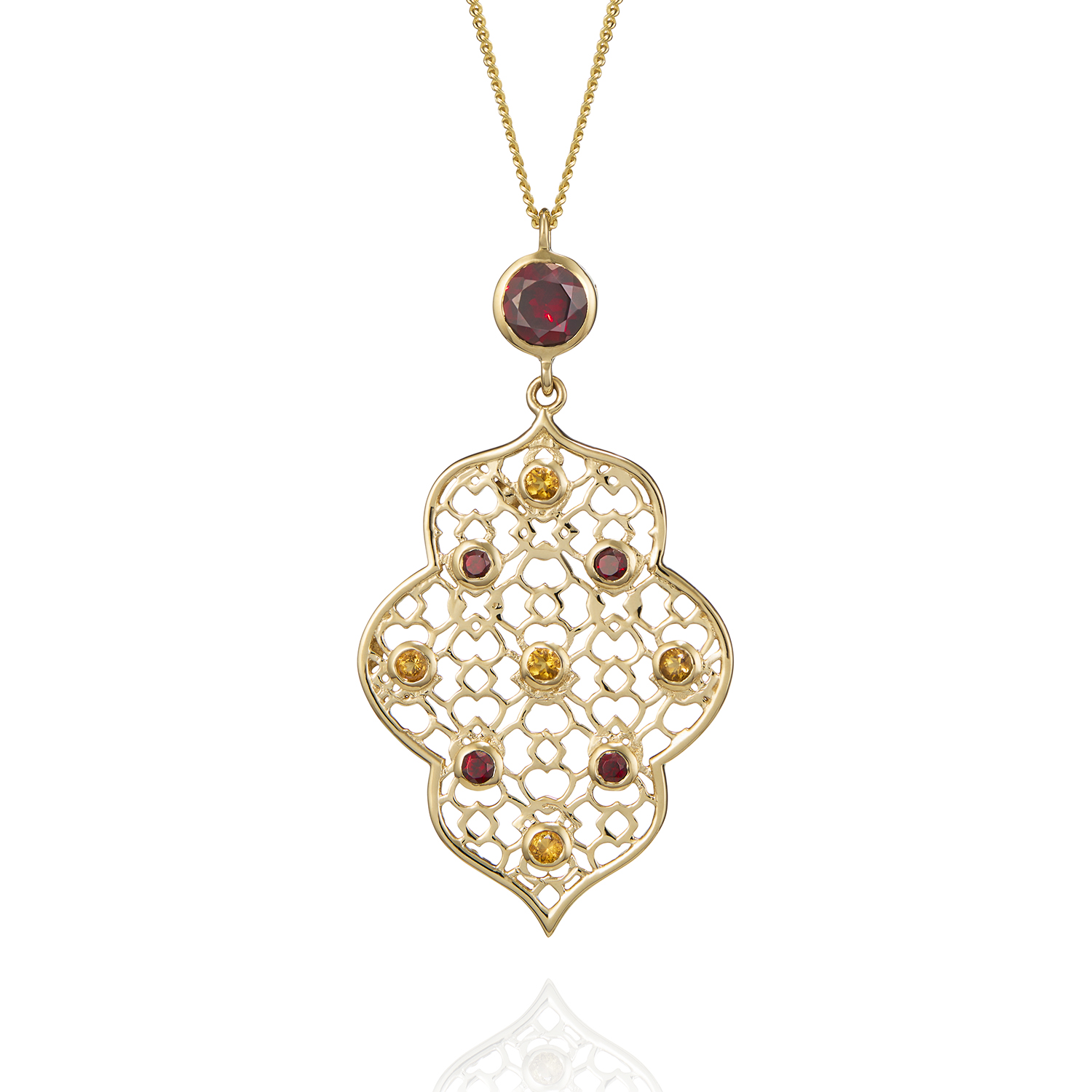 Augustine Jewels Notting Hill - Gold Filigree Pendant