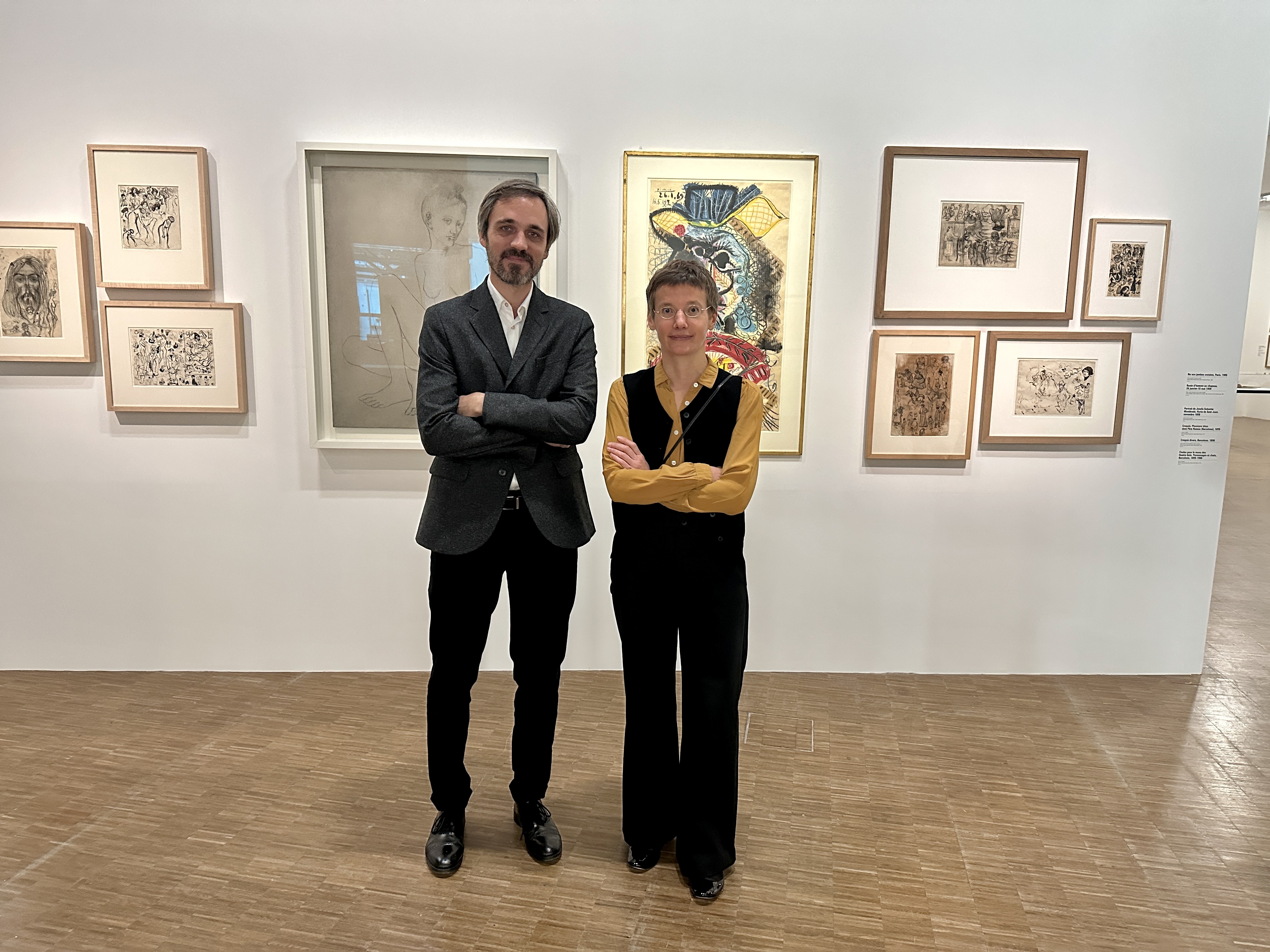 Picasso Drawings Exhibition Centre Pompidou - exhibition curators Exhibition curators Johan Popelard and Anne Lemonnier
