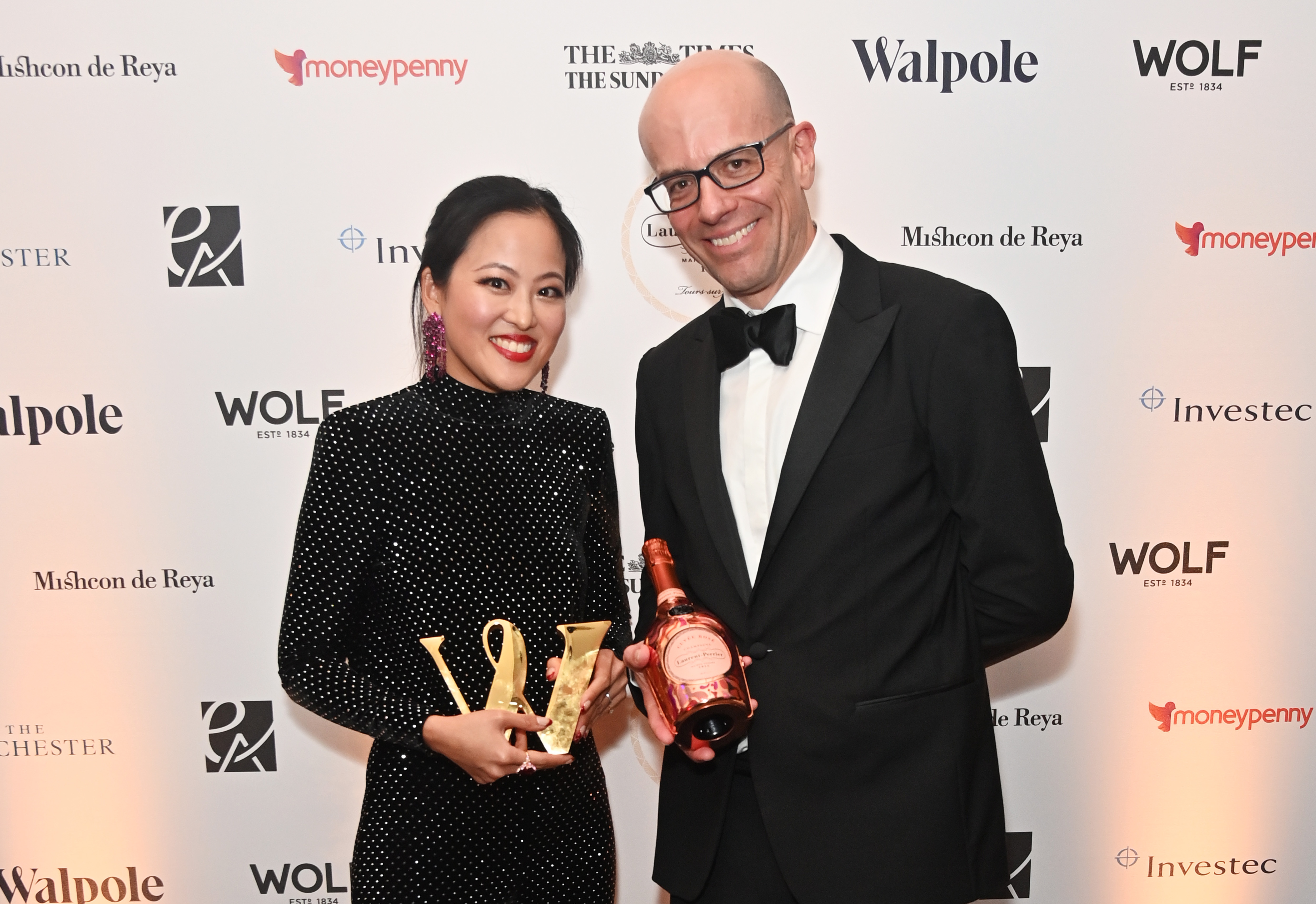 Game Changer Anabela Chan and Adam Guy, MD Champagne Laurent Perrier 