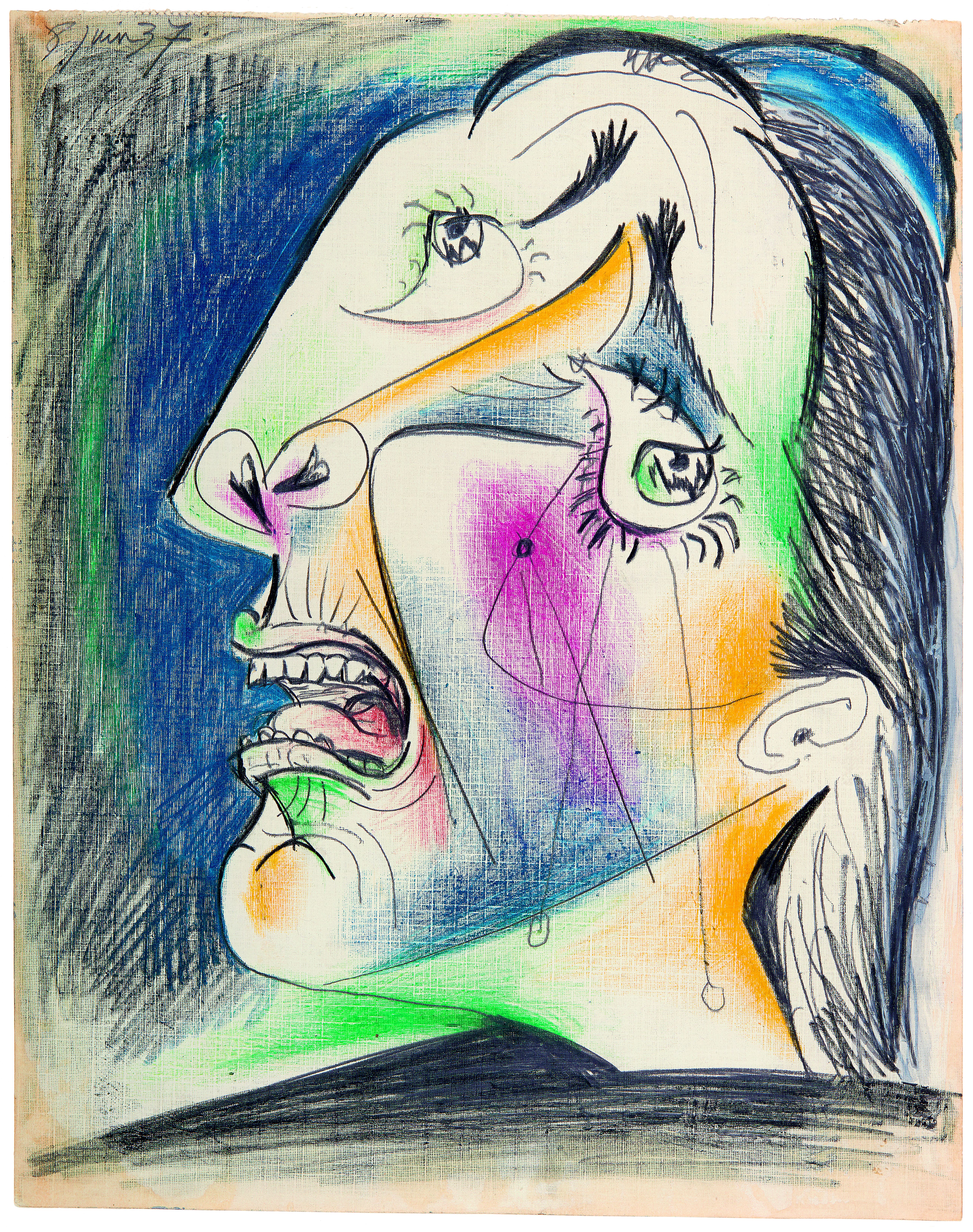 Picasso Drawings Exhibition Centre Pompidou - Tete qui pleure 