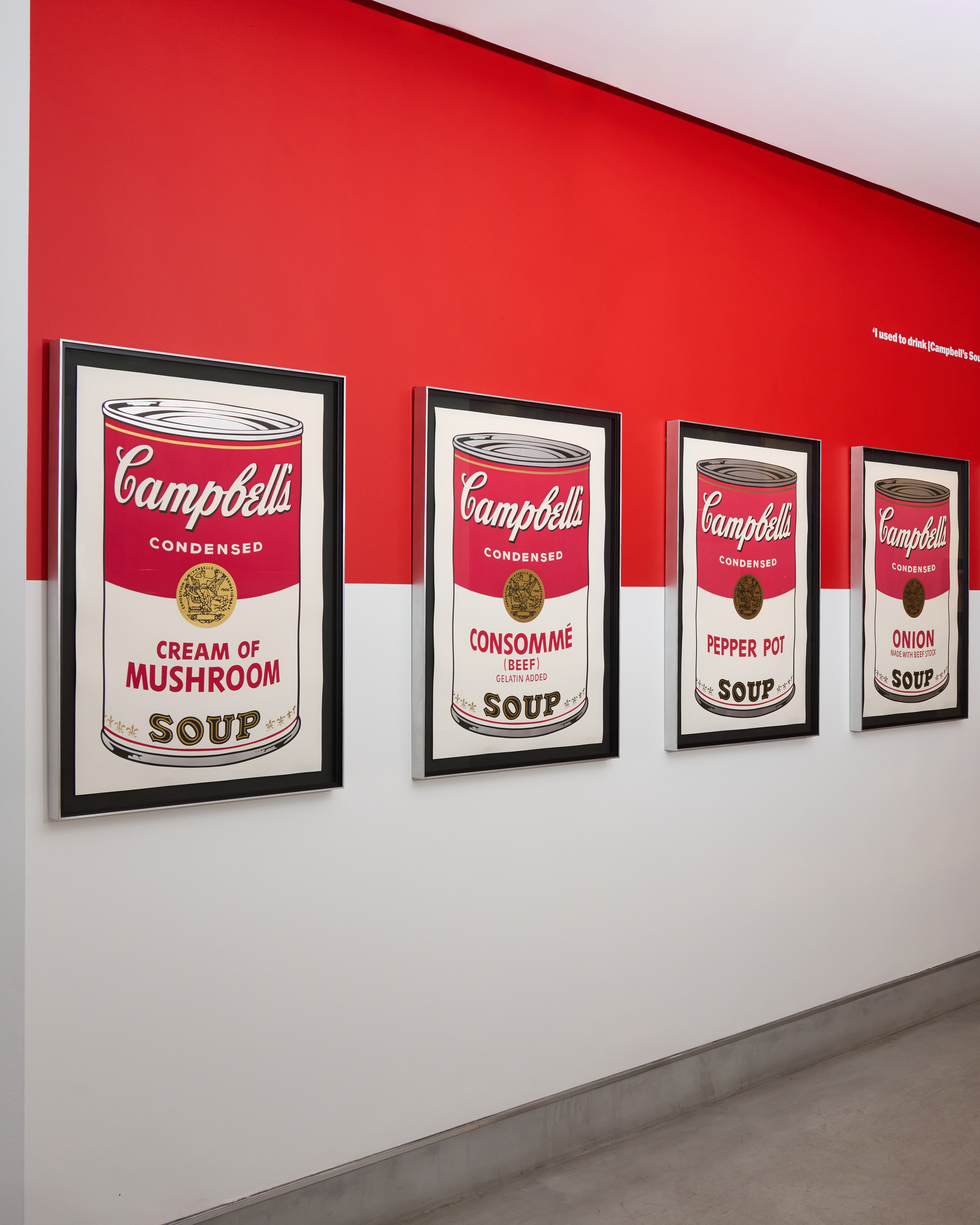 Andy Warhol Exhibition Beyond the Brand Andy Warhol at Halcyon Gallery - Warhol reimagined famous adverts