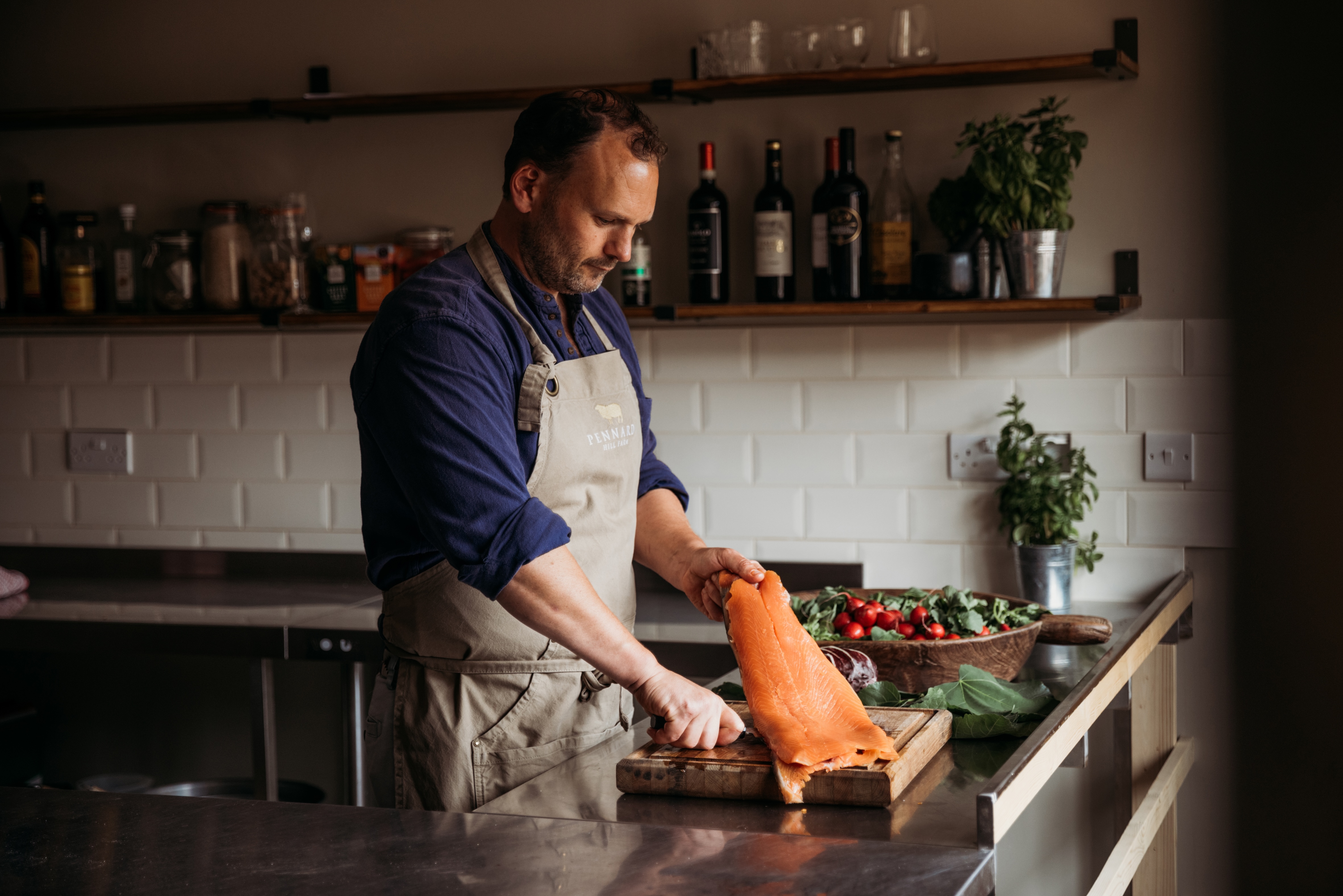 Seasonal Farm Feasts at Pennard Hill Farm - Tom and Trout