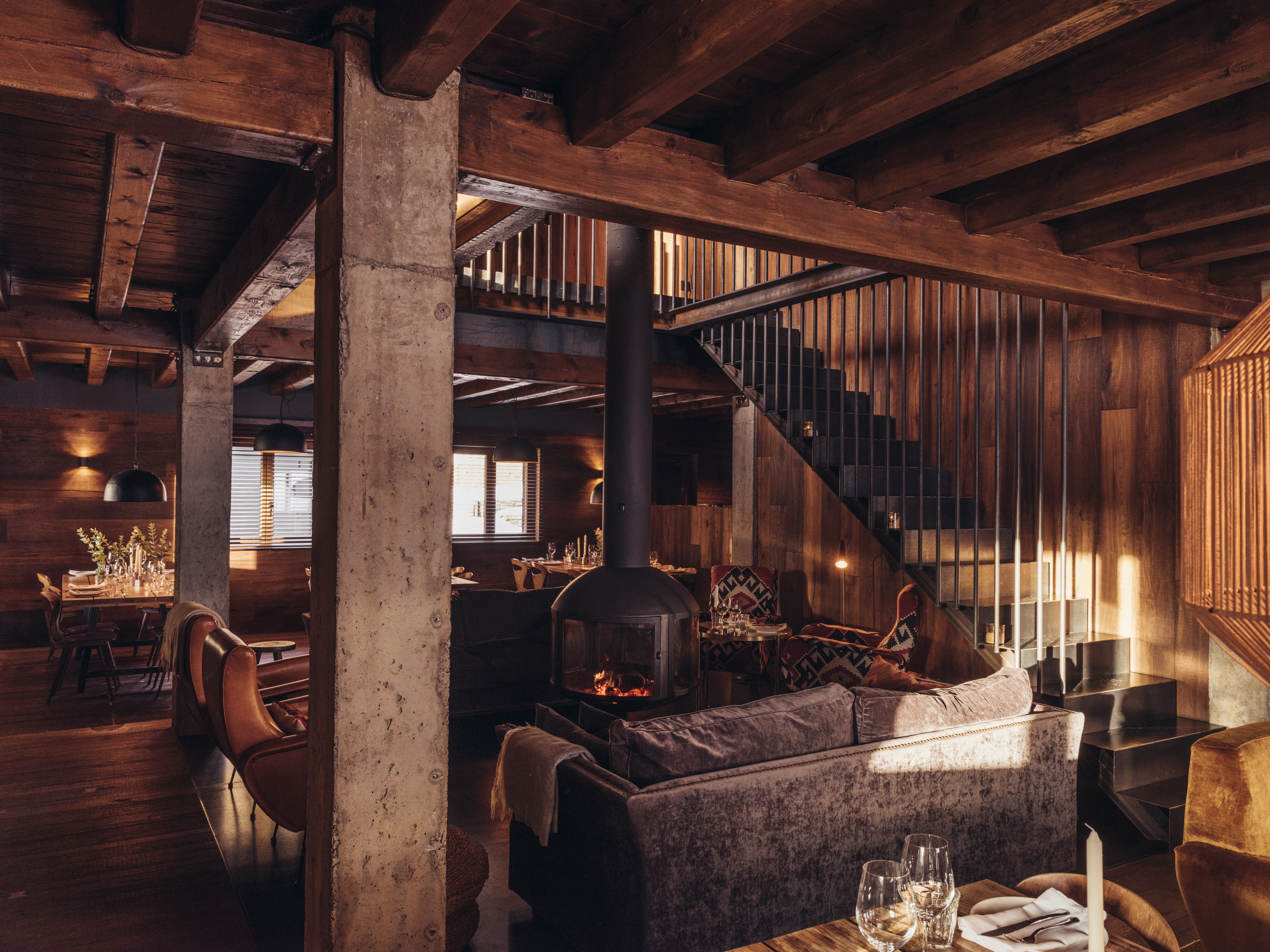 Off Grid Escape to L’Ovella Negra, Andorra - fire place