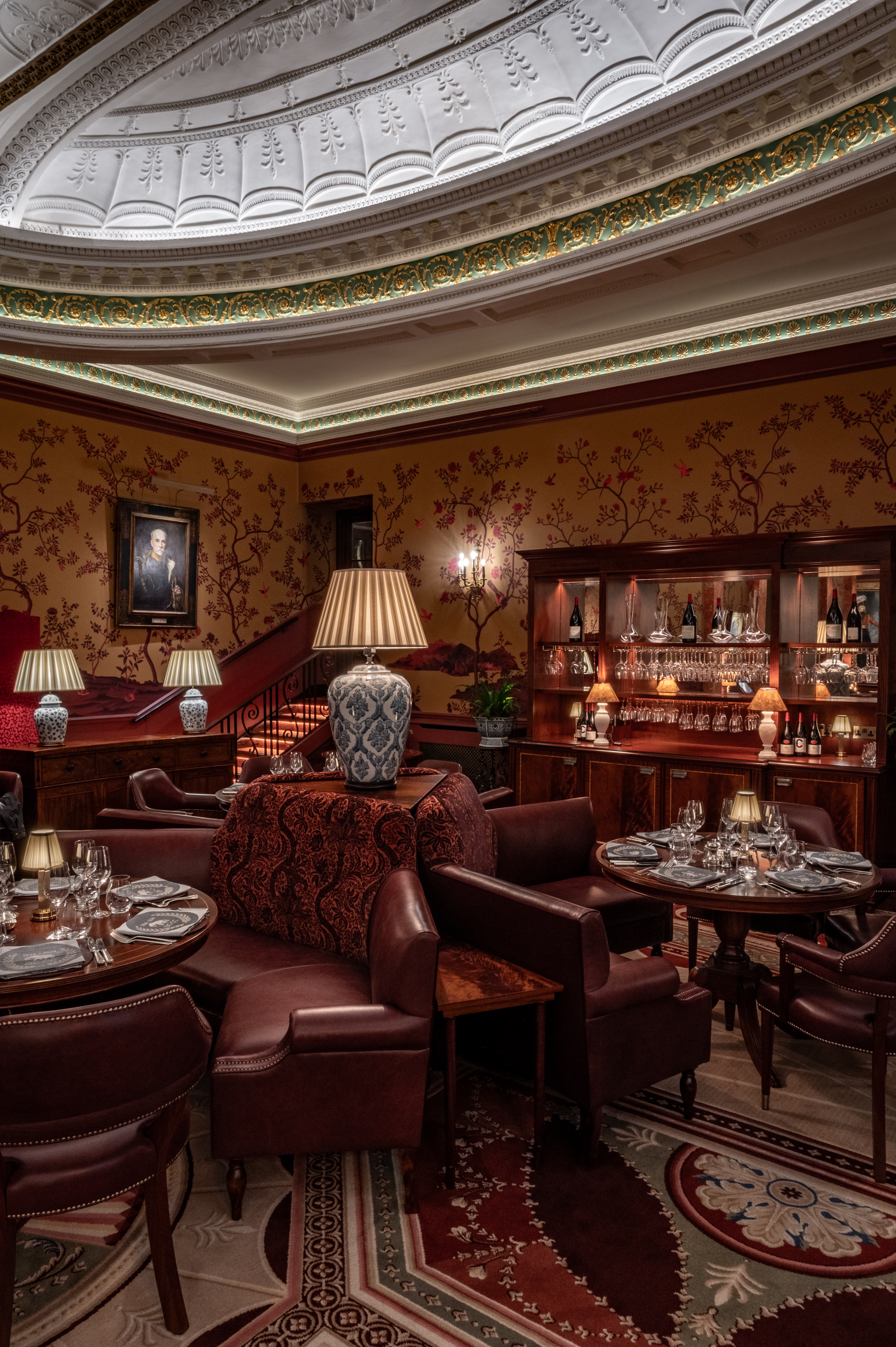 Oriental Club 200 Year Legacy - The new Dining Room has been designed to celebrate British craft and aesthetics from the East