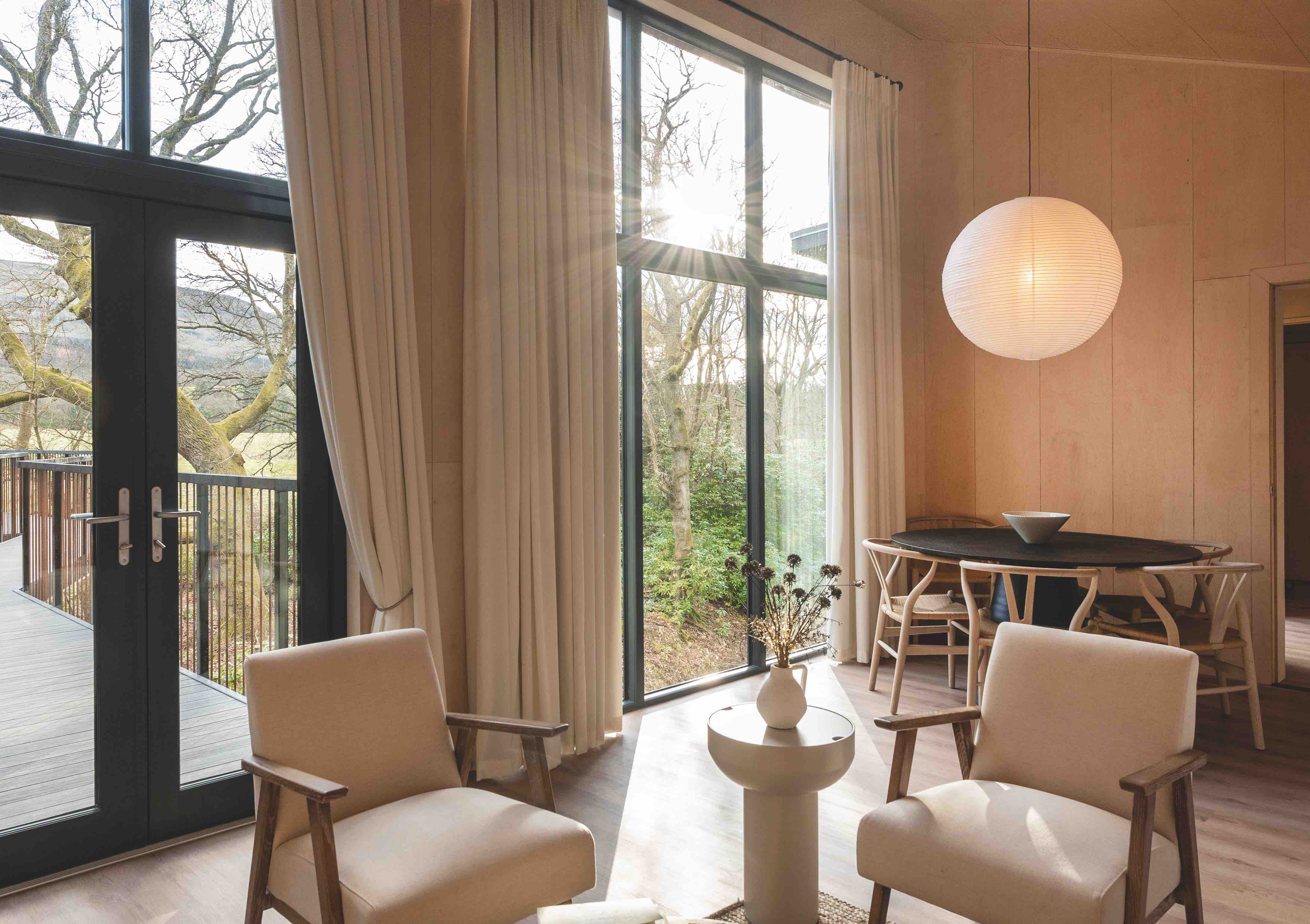 High-altitude destinations - Treehouses at Leckie in Scotland