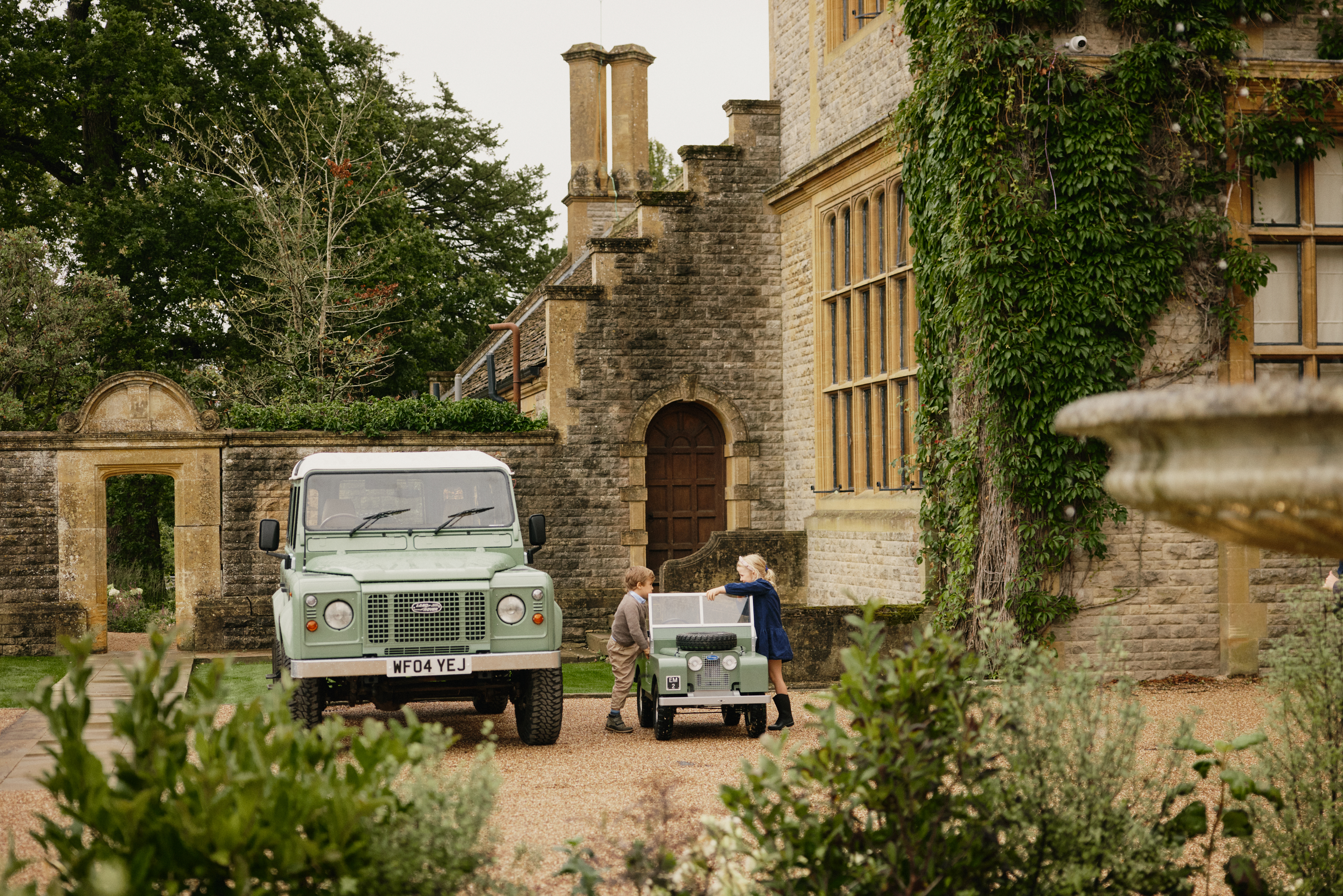 Photography by Mark Anthony Fox Estelle Manor - mini Land rovers
