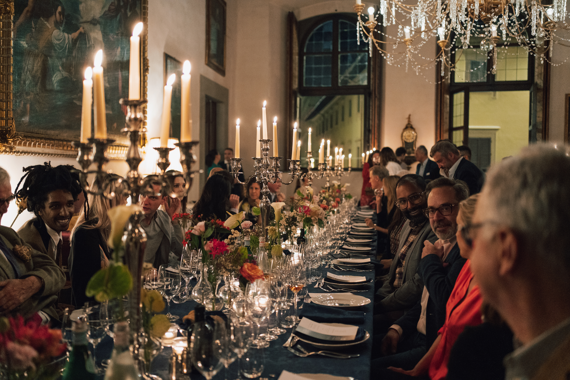 Golden Vines 2022 - formal dinner Golden Vines 2022 - formal dinner with candles on a table