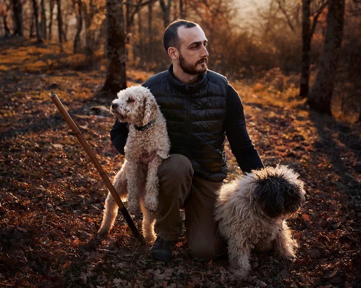 Matteo & his dogs Matteo with dog