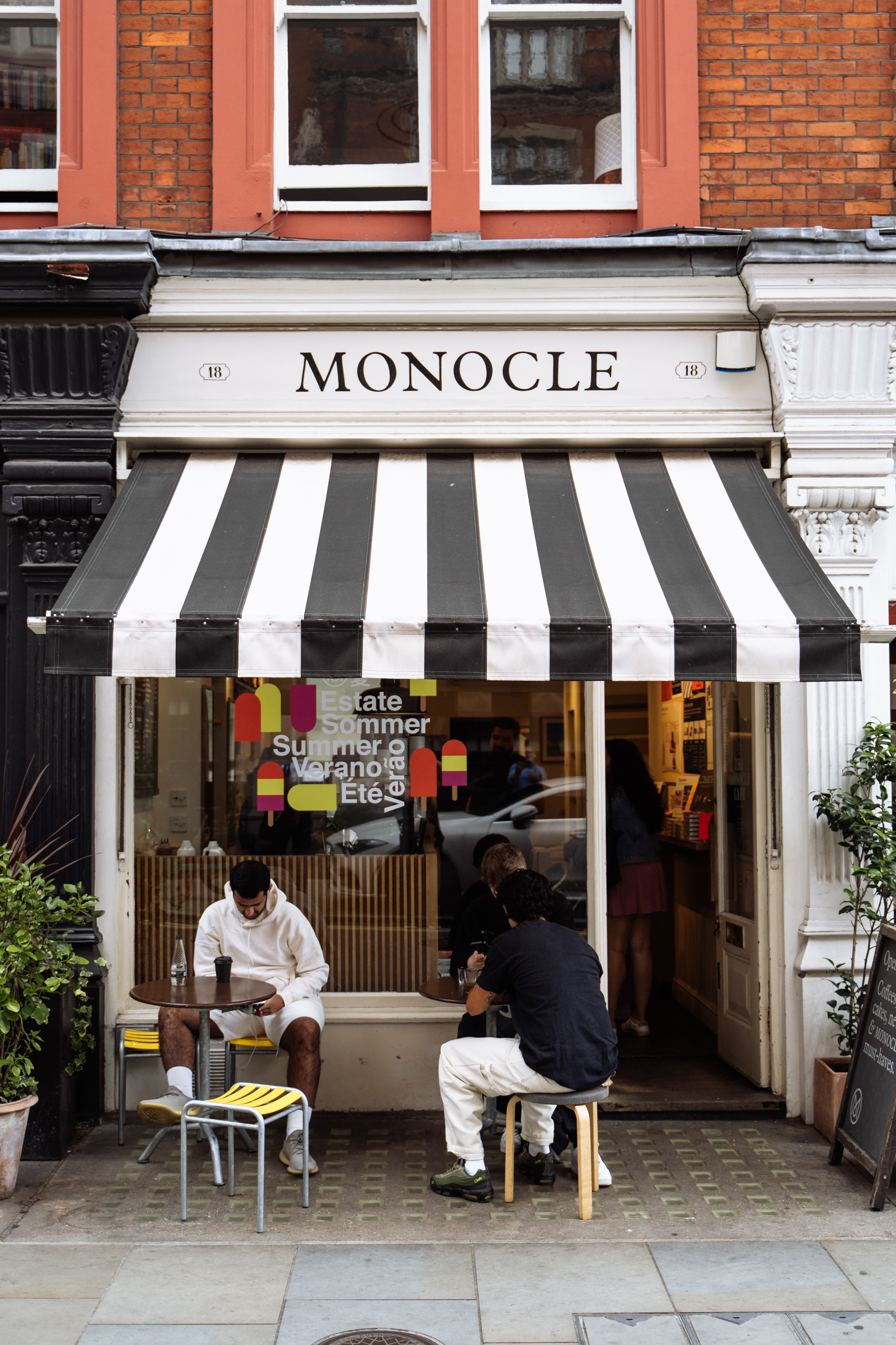 Luxury 24 Hours in Marylebone Monocle Cafe on Chiltern Street