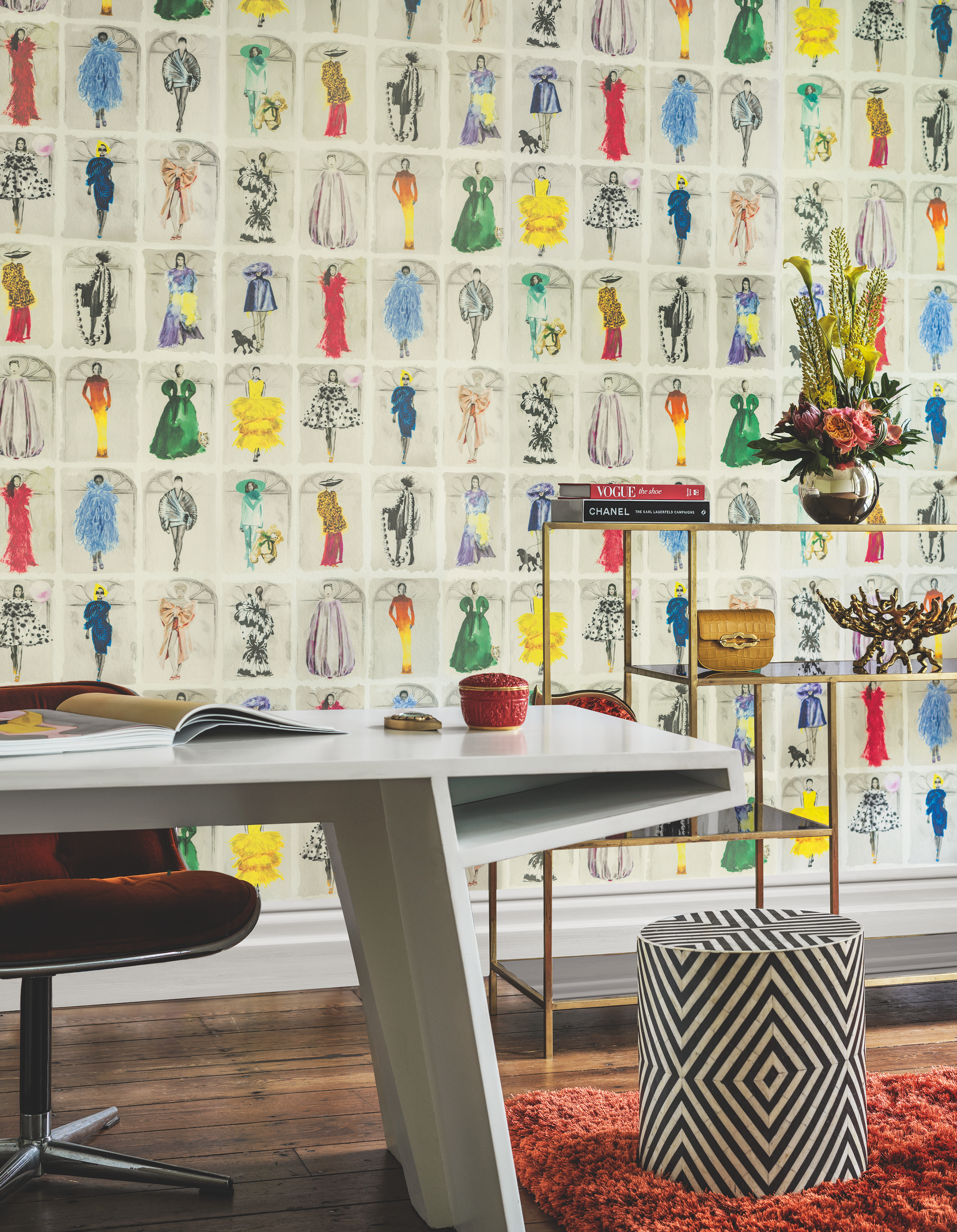 150 Years Cole Son Wallpaper - Cole & Son's Couture Carousel wallpaper inspired by vintage Harrods magazines.