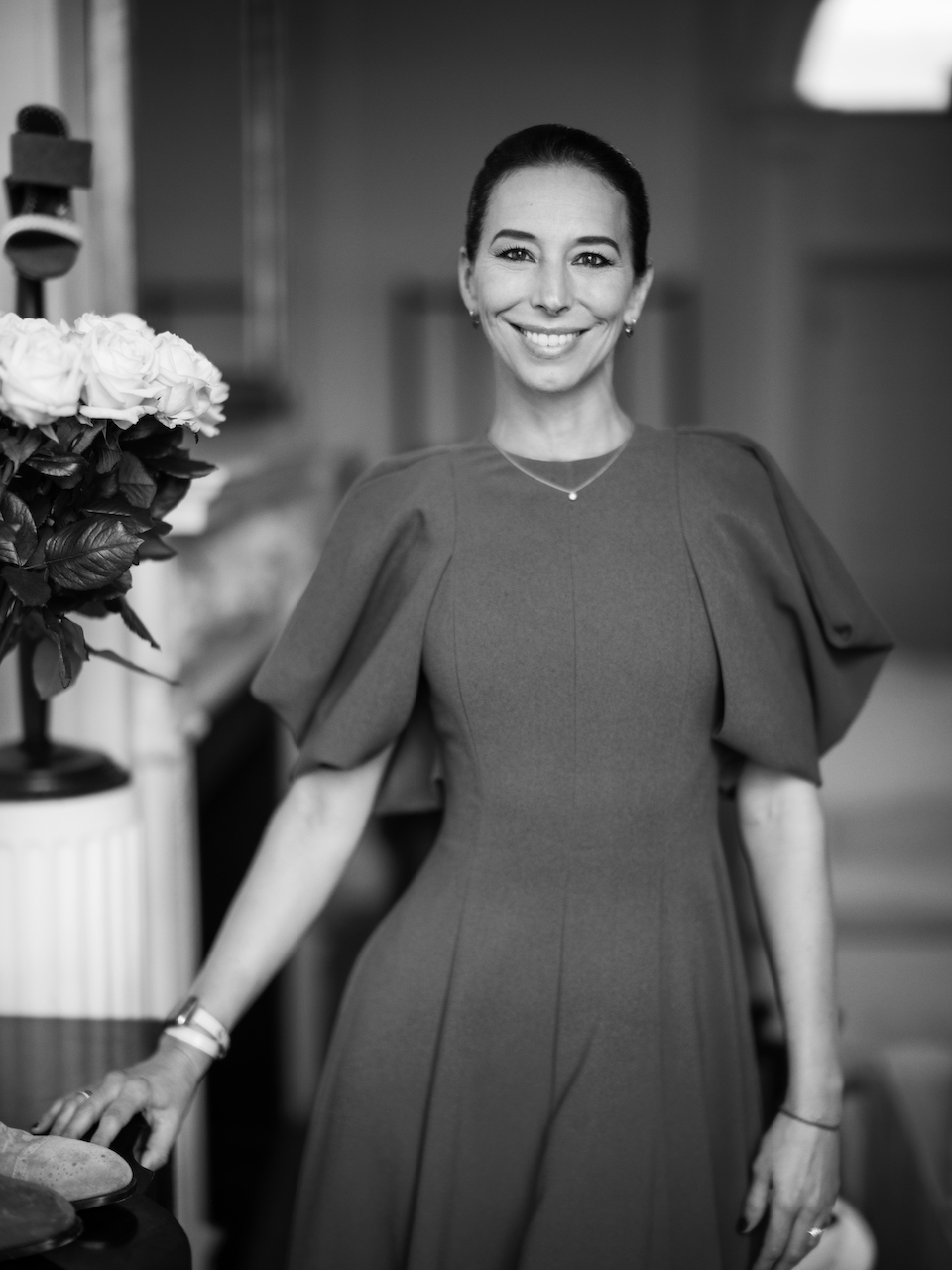 SPHERE at FT Business of Luxury Summit Barcelona - Kristina Blahnik in a flowy dress