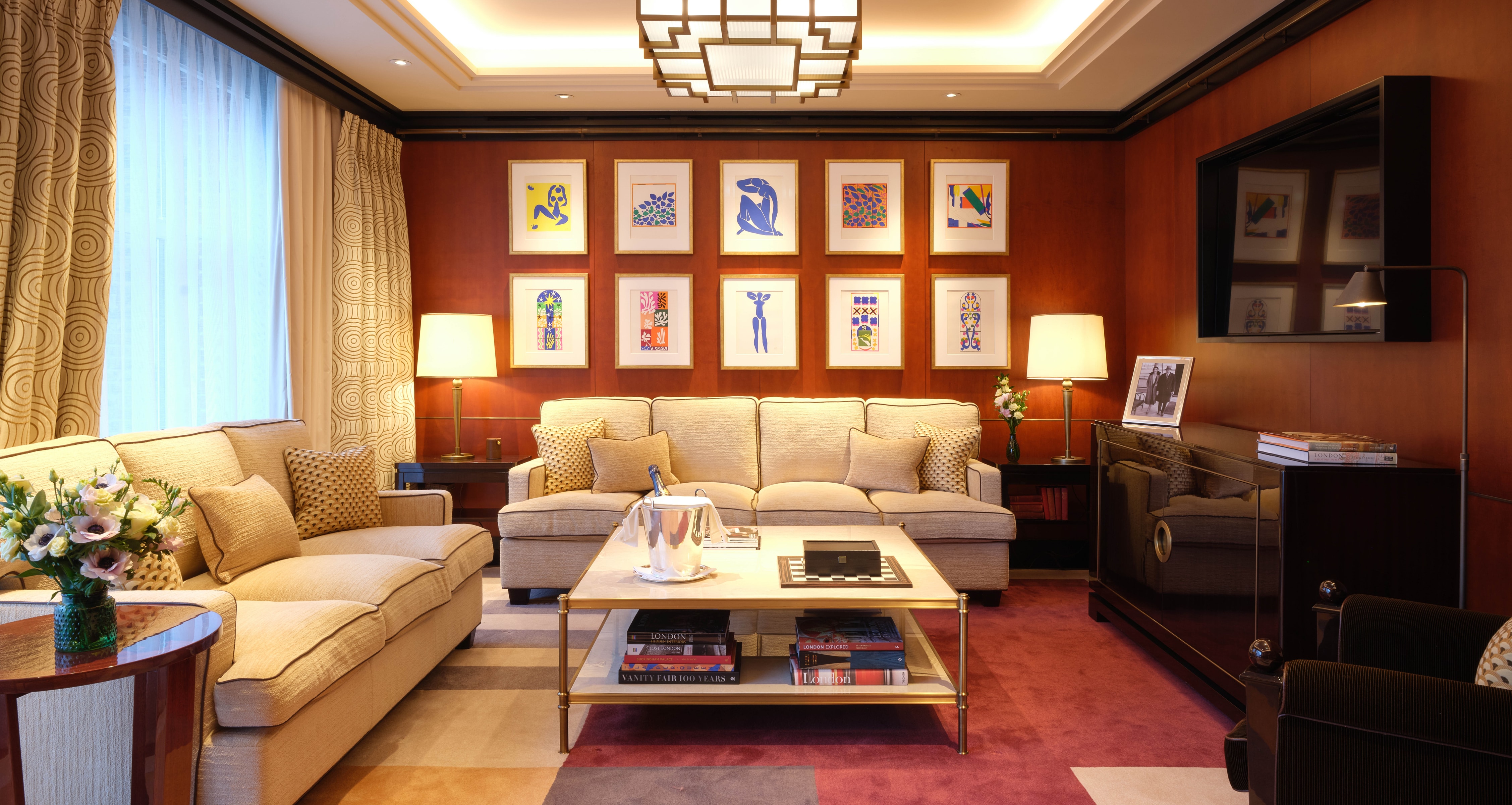 The luxurious interior of a suite at The Beaumont Mayfair up for bid at the Terrence Higgins Trust Auction 2025.