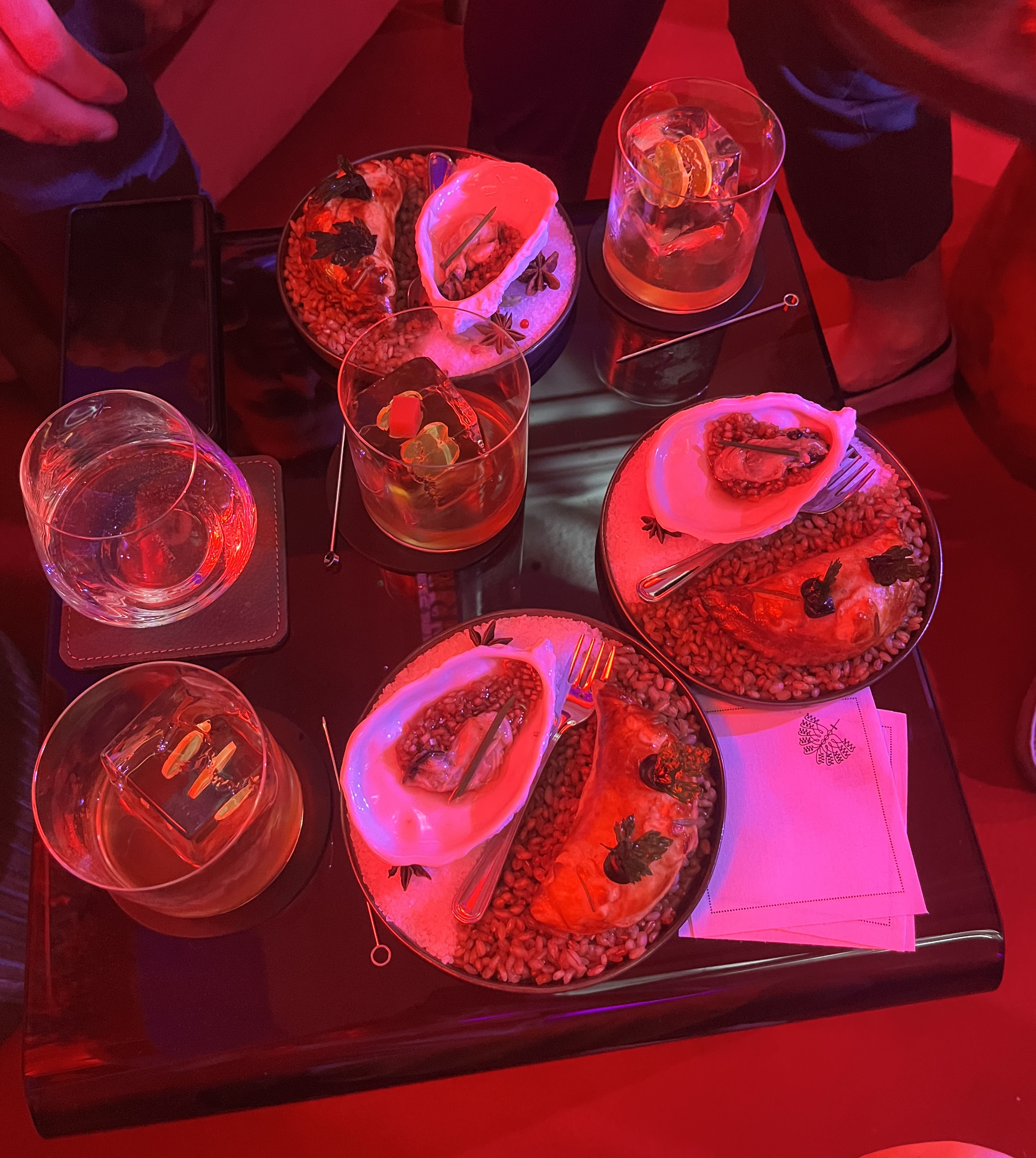 Bowmore cocktails and oysters served at the OWO at the launch of ARC-54.