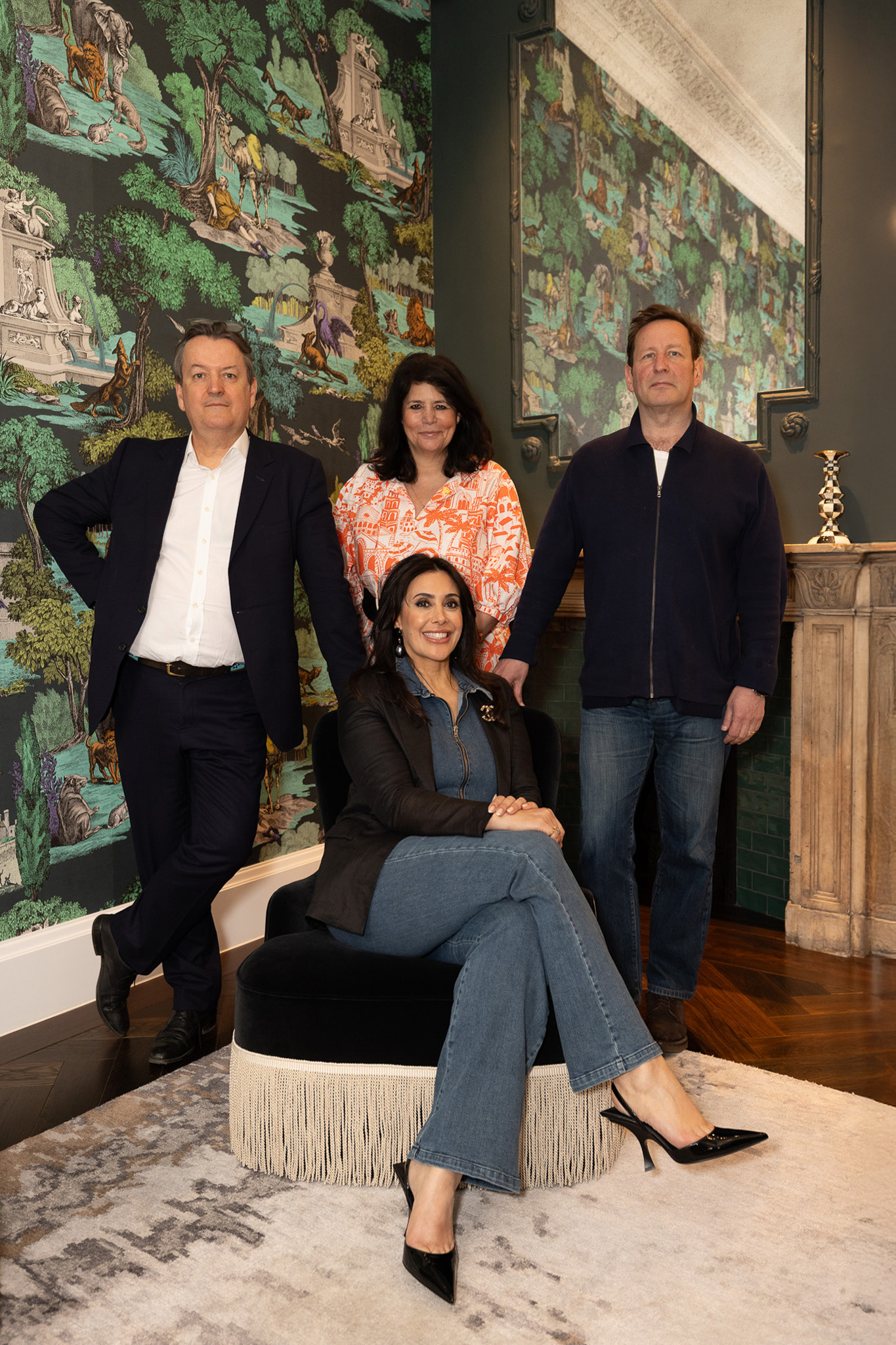 The speakers at the Cole & Son Salon ready to discuss the question, is craftsmanship worth it?