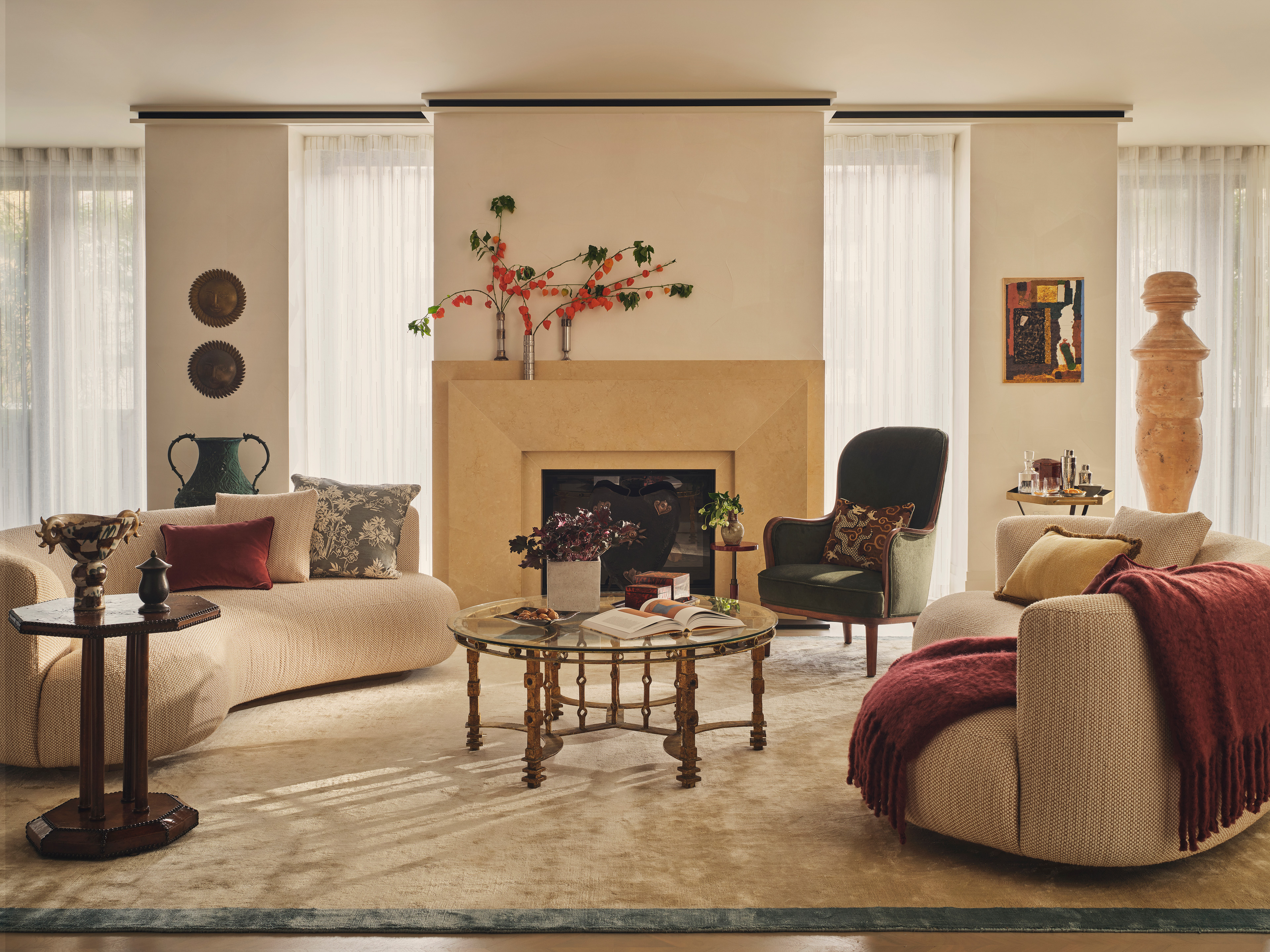 Inside one of London's Luxury Properties, 60 Curzon, displaying Art Deco design by Elicyon.