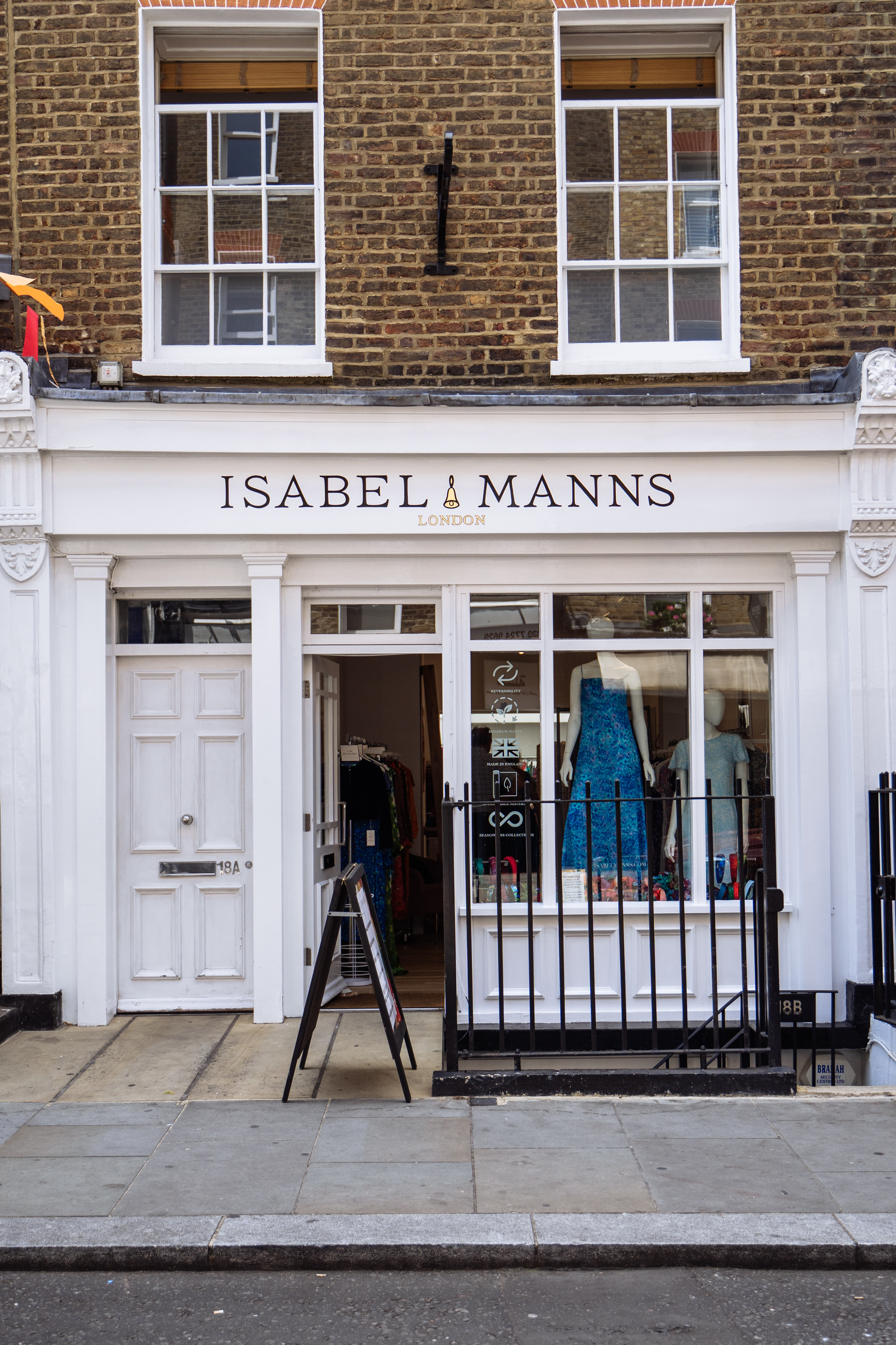 The exterior of the Isabel Manns boutique on New Quebec Street.