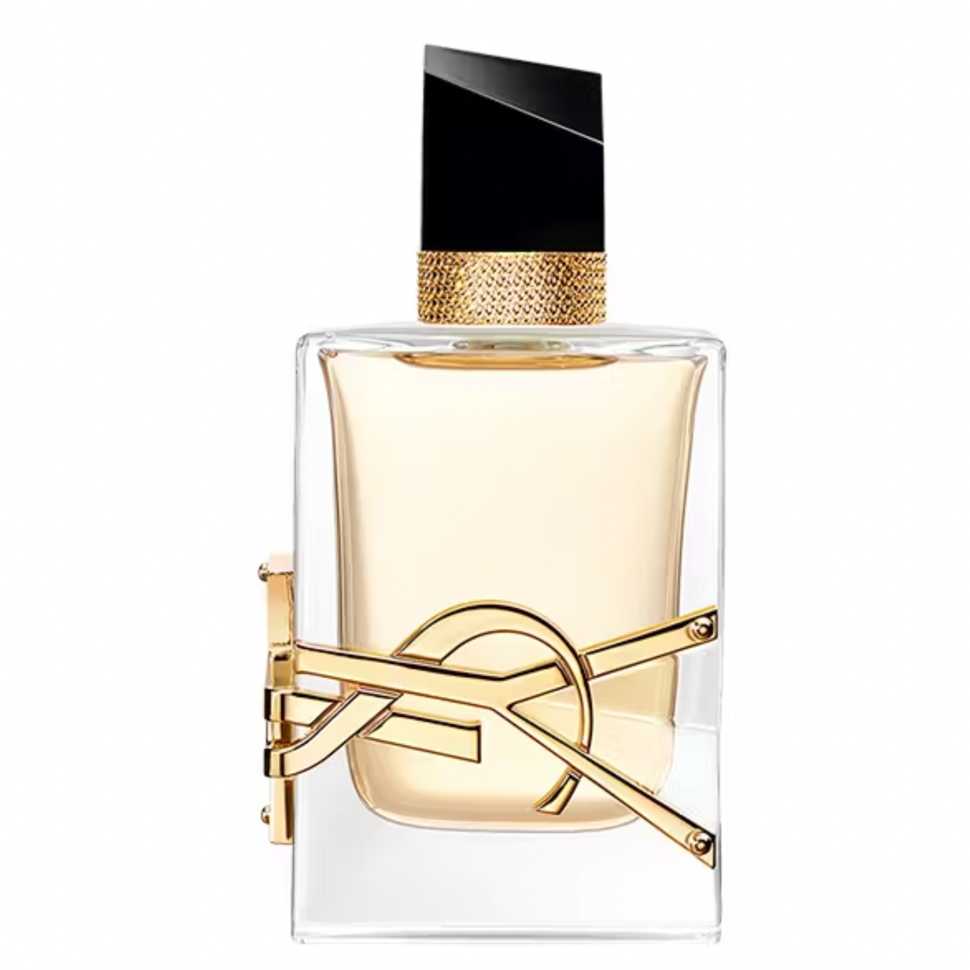 A bottle of YSL Libre eau de parfum, a luxury fragrance popular in the industry..