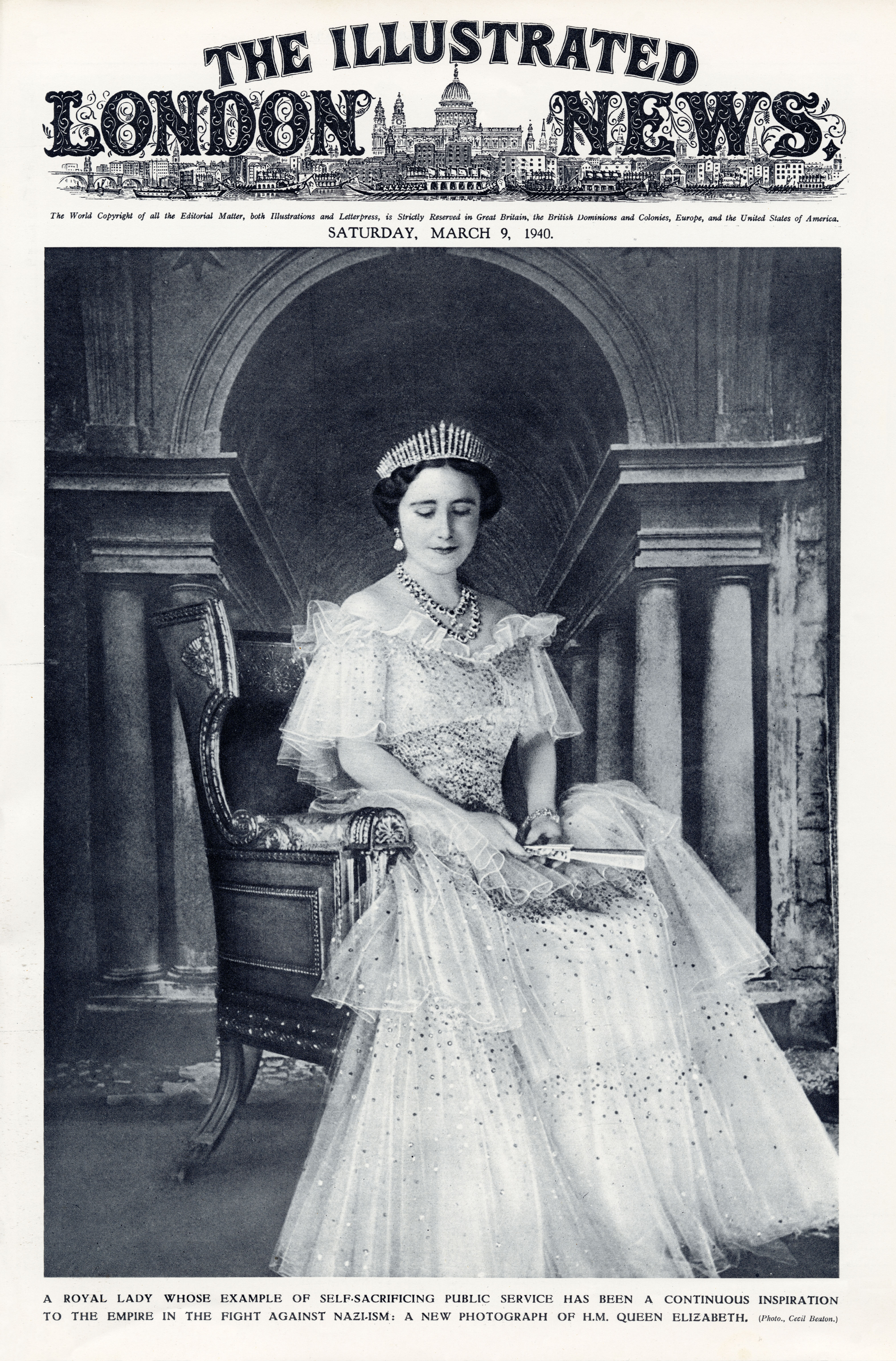 One Hundred Years of Royal Photographs - The Illustrated London News featured Cecil Beaton’s picture of Queen Elizabeth in 1939