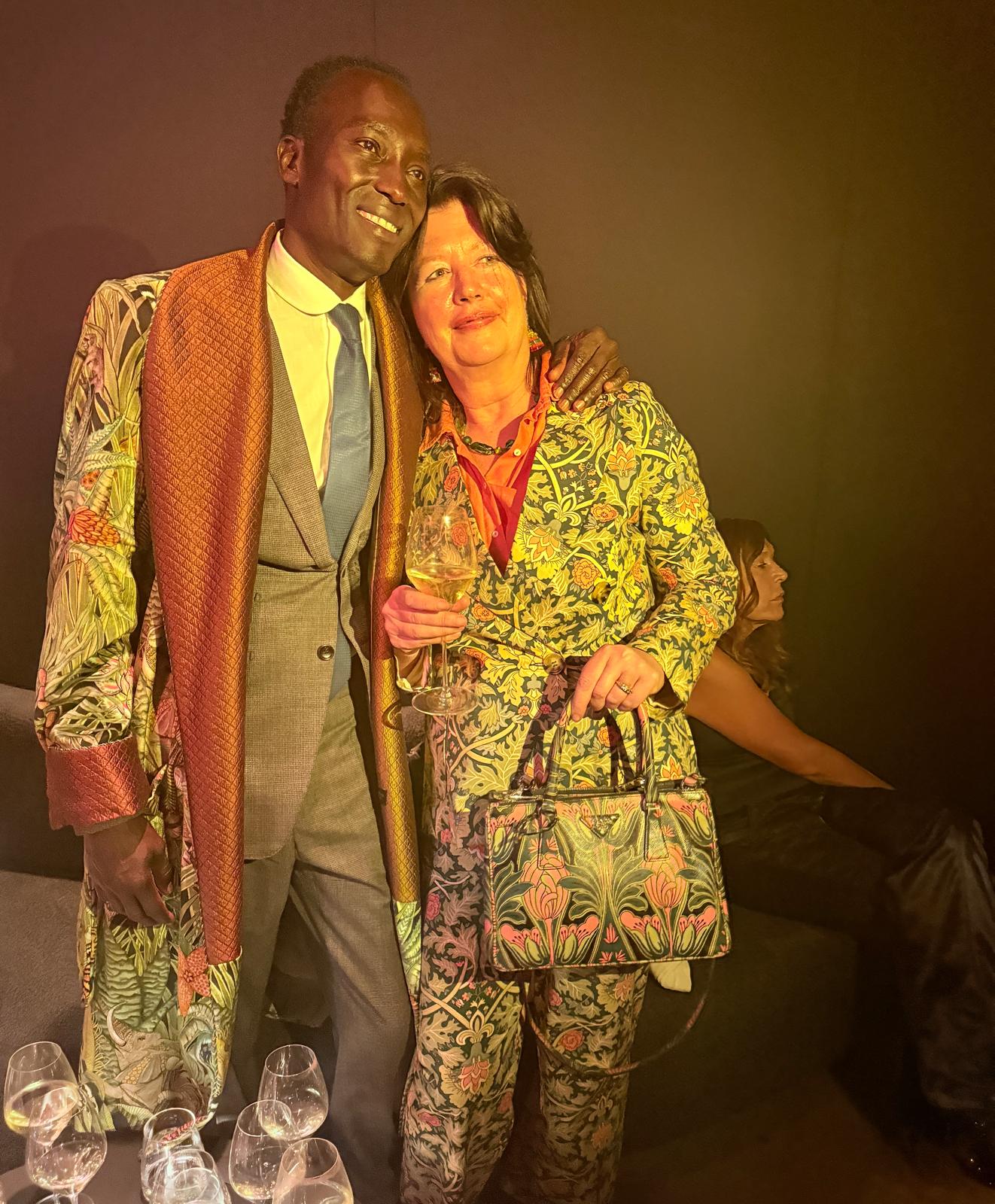 Dennis Okwera and Lisa Barnard at the launch of the New Chapter of Dom Pérignon.