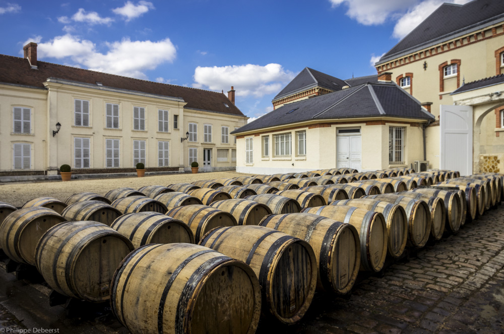 Bollinger casks at Madame Bollinger's House.