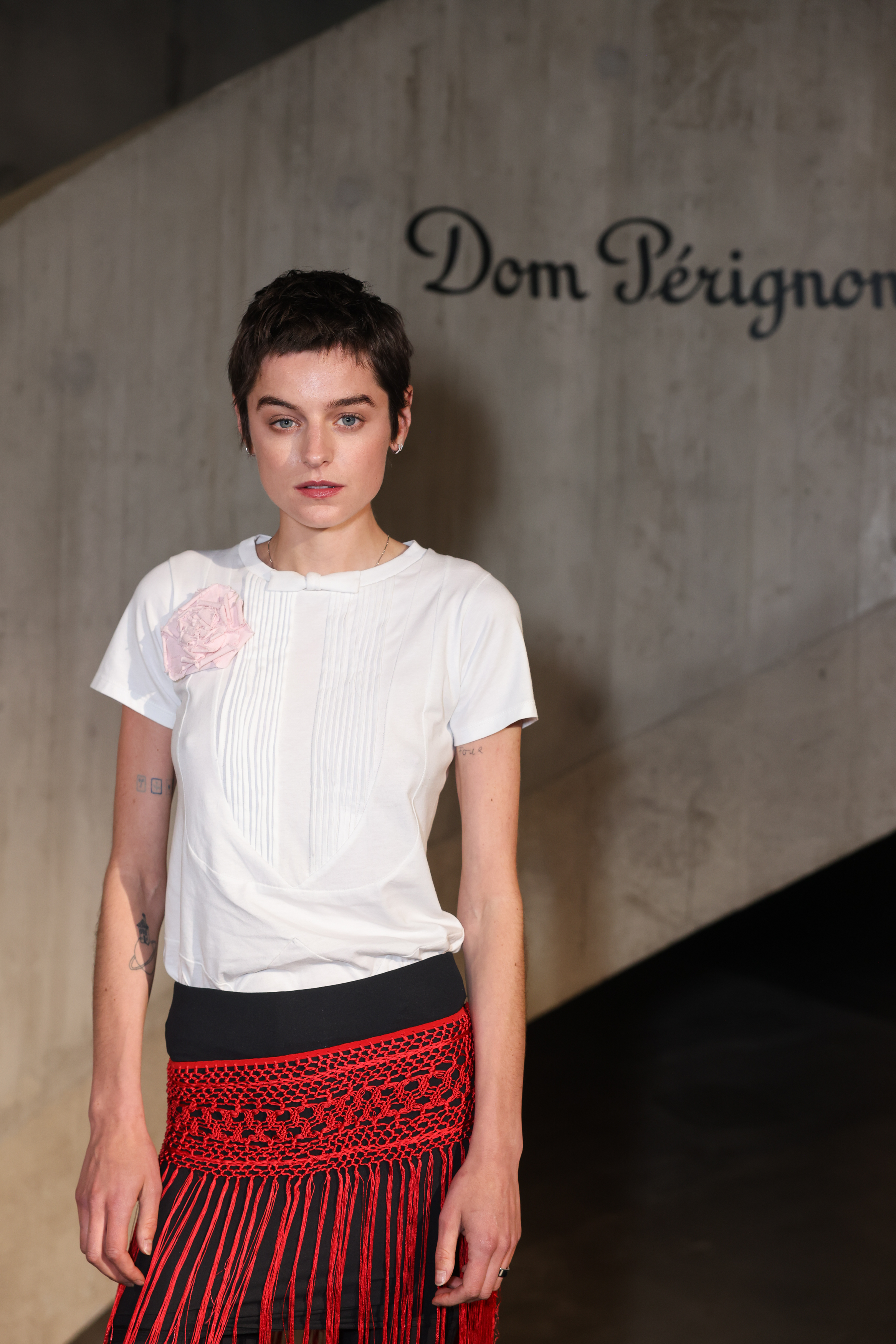Emma Corrin at the launch of the New Chapter of Dom Pérignon.