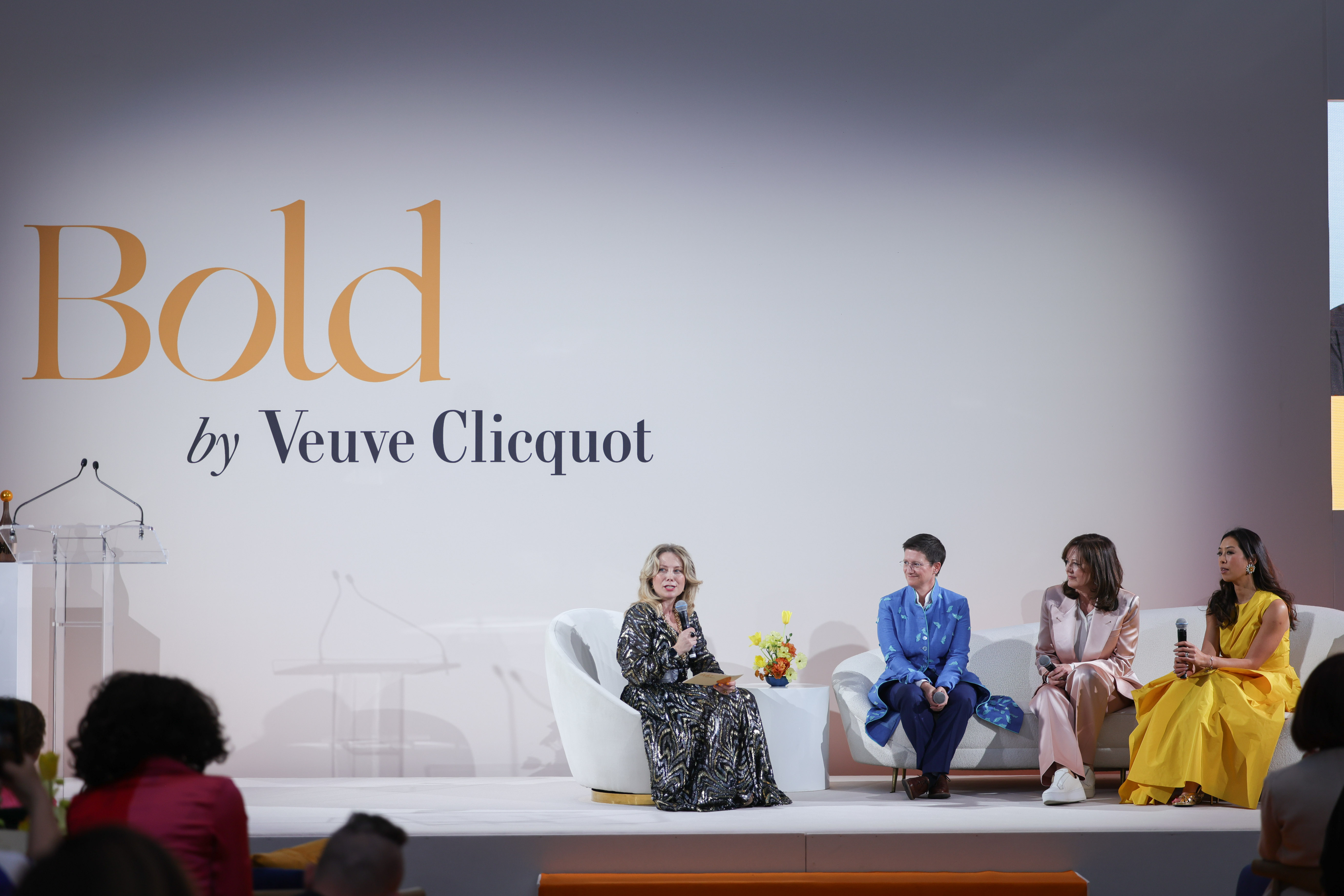 A panel with Naomi Kerbel, Julia Hoggett, Anne Aslett and Vivien Wong at the Veuve Clicquot Bold Woman Awards 2025.
