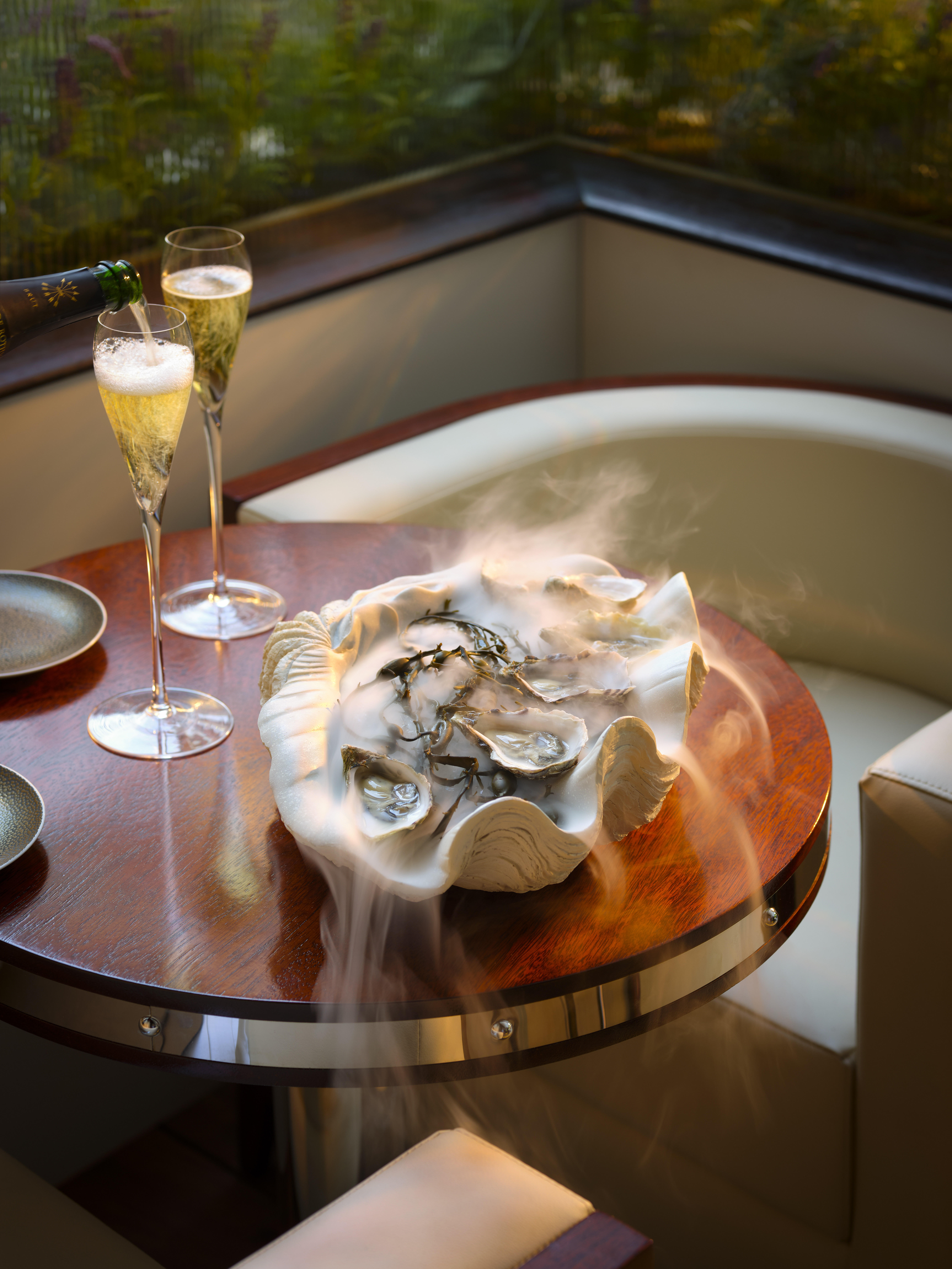 Oysters and champagne on one of the London summer terraces on offer