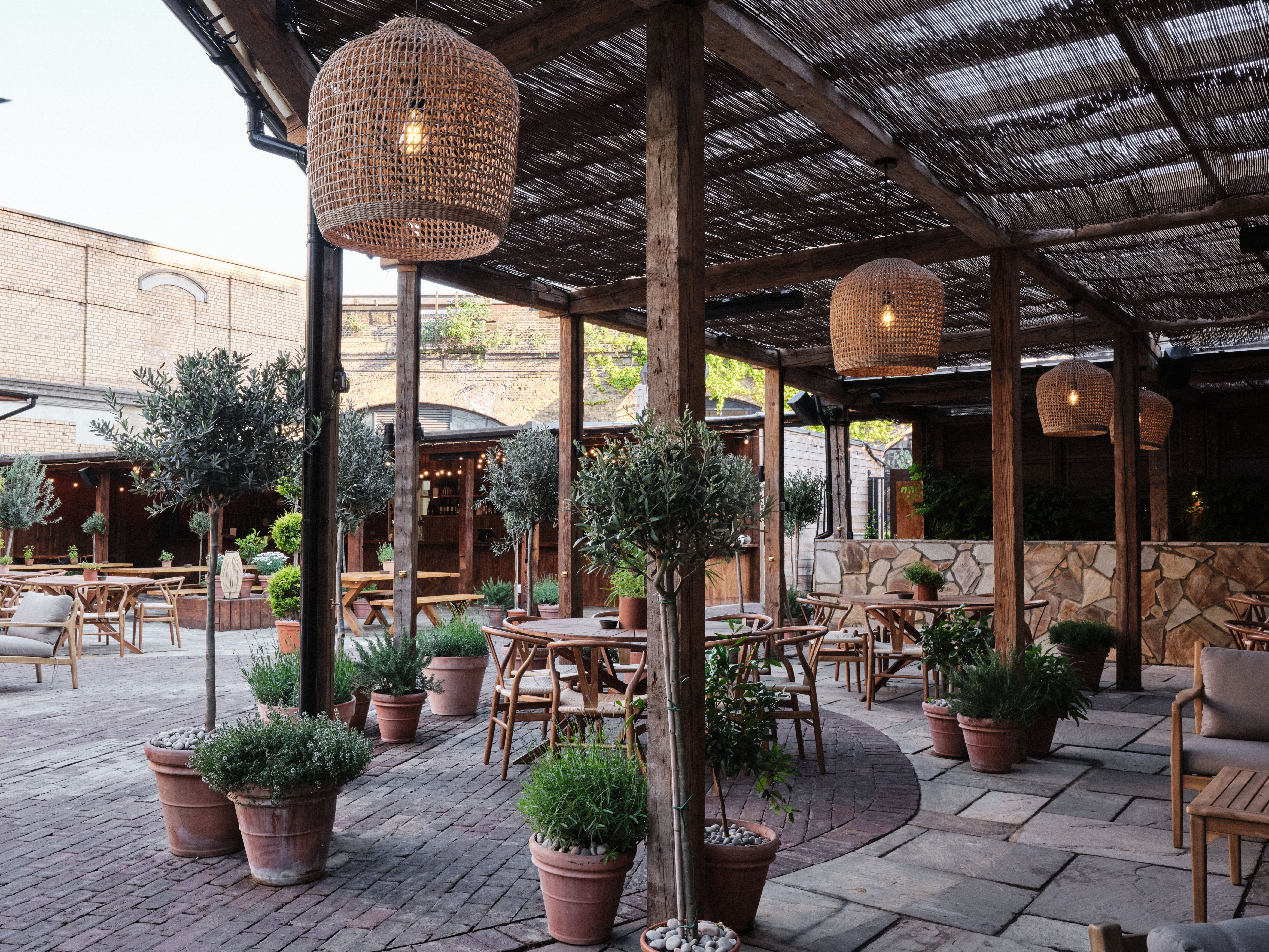 Pyro's summer terrace is something of a suntrap