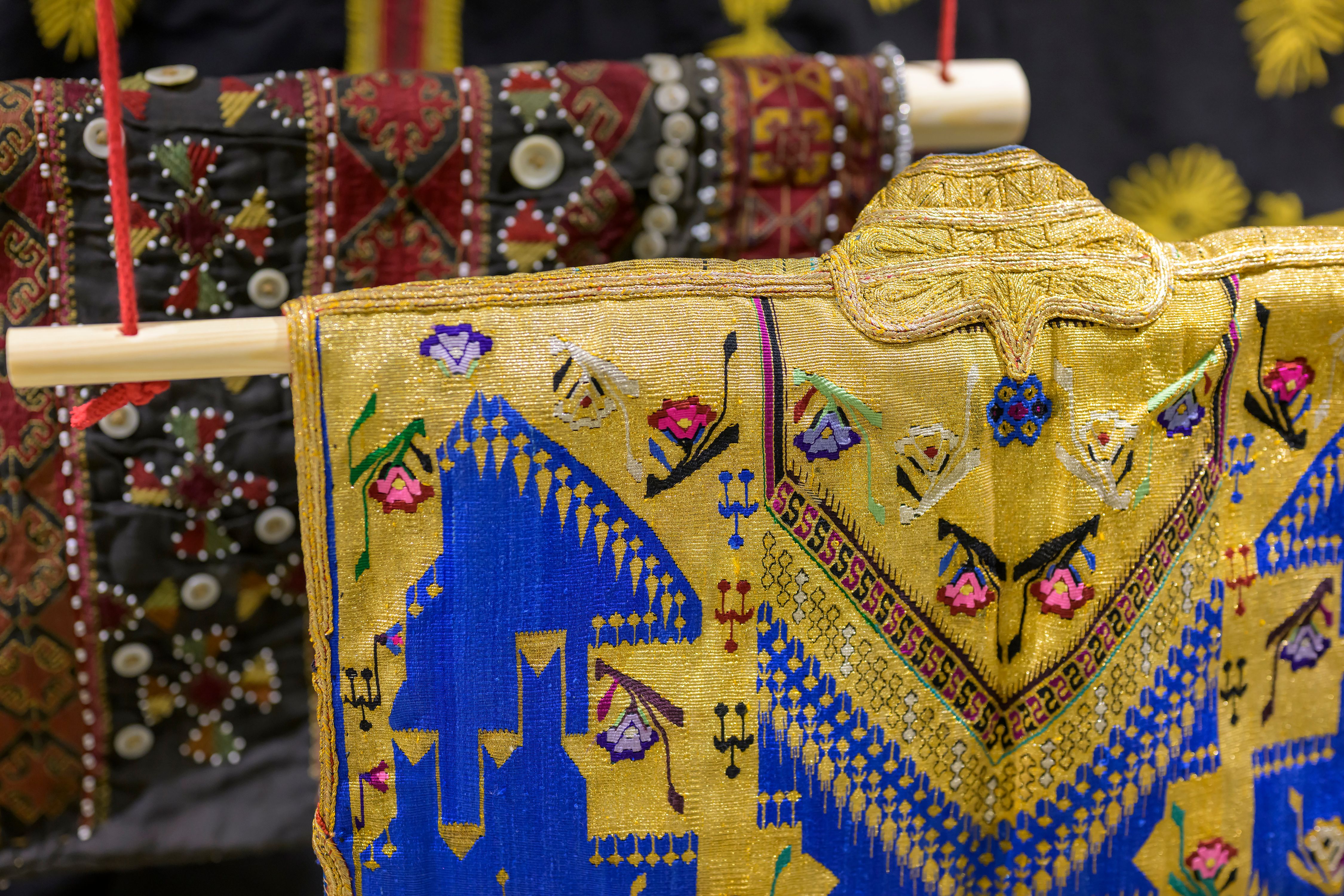 Textiles on display at The Fashion and Textile Museum, one of SPHERE's round up of the best design exhibitions of 2025.