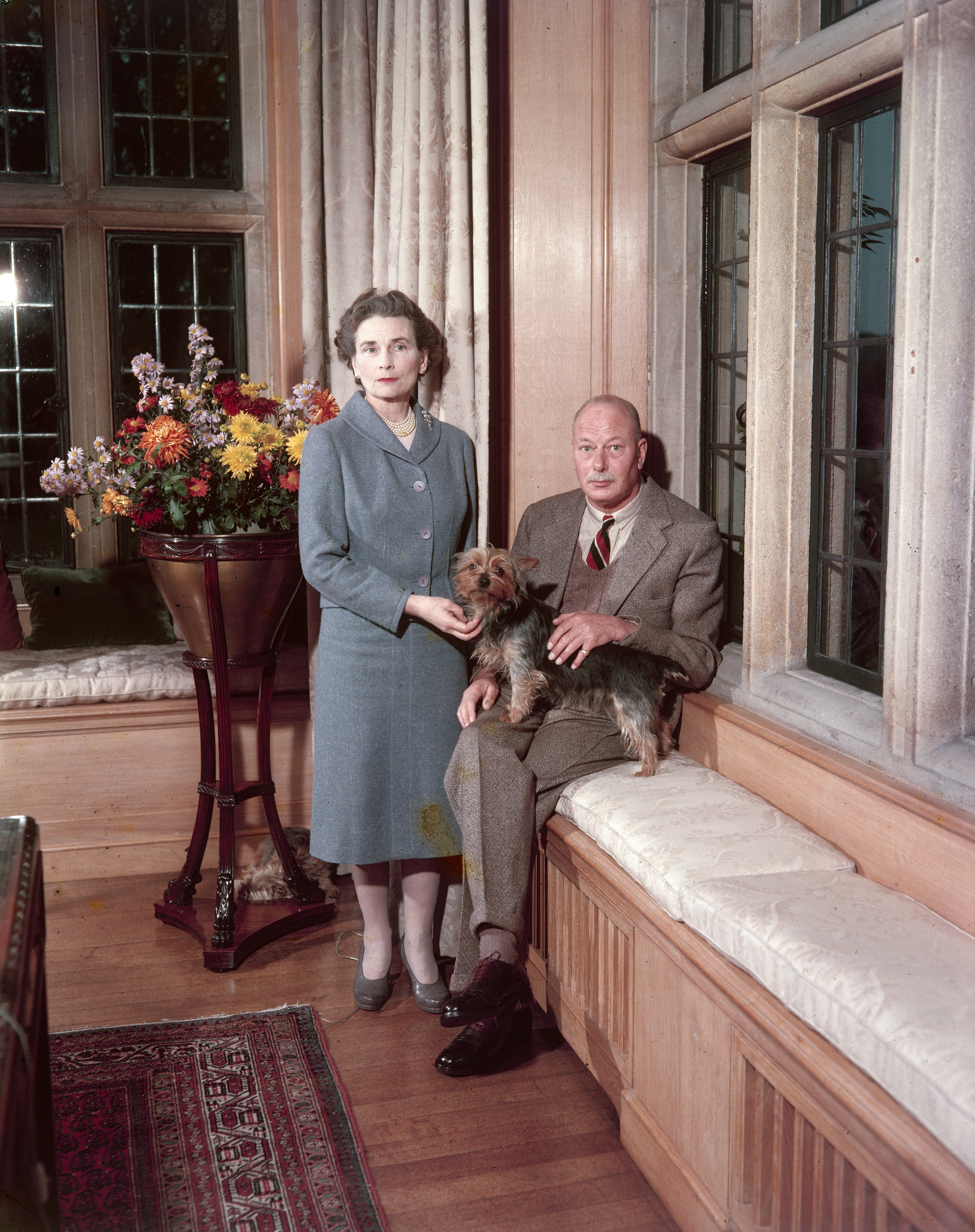 As part of the enduring history of the royal dogs, the Duke and Duchess of Gloucester are seen with one of their Australian Terriers