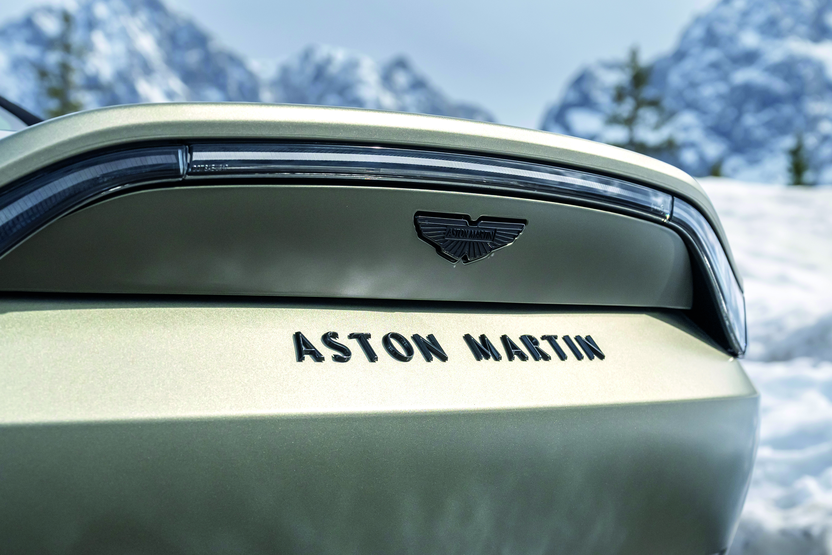 The taillights of the Aston Martin Vantage Roadster.