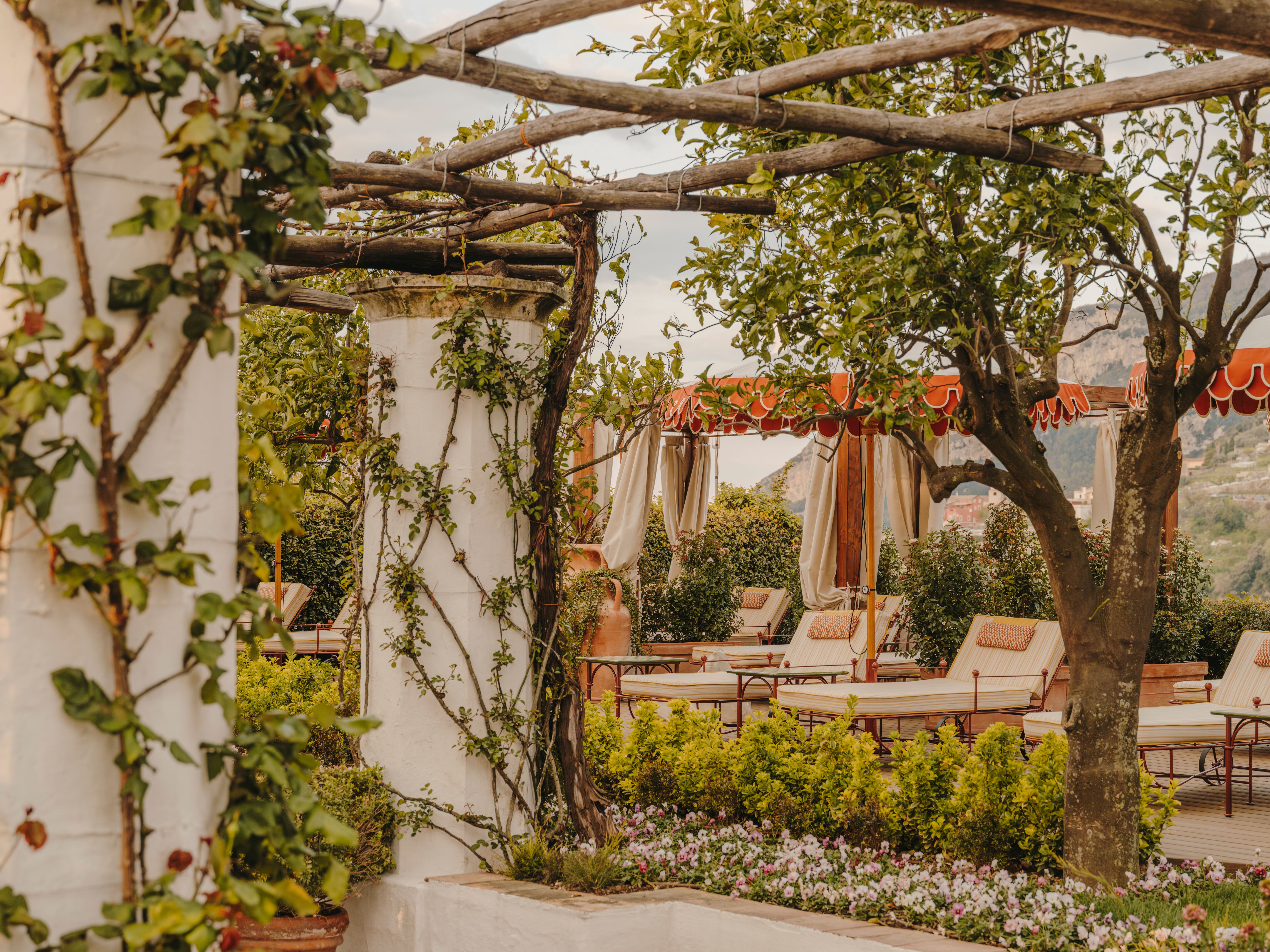Pergola at Hotel Caruso, Amalfi.