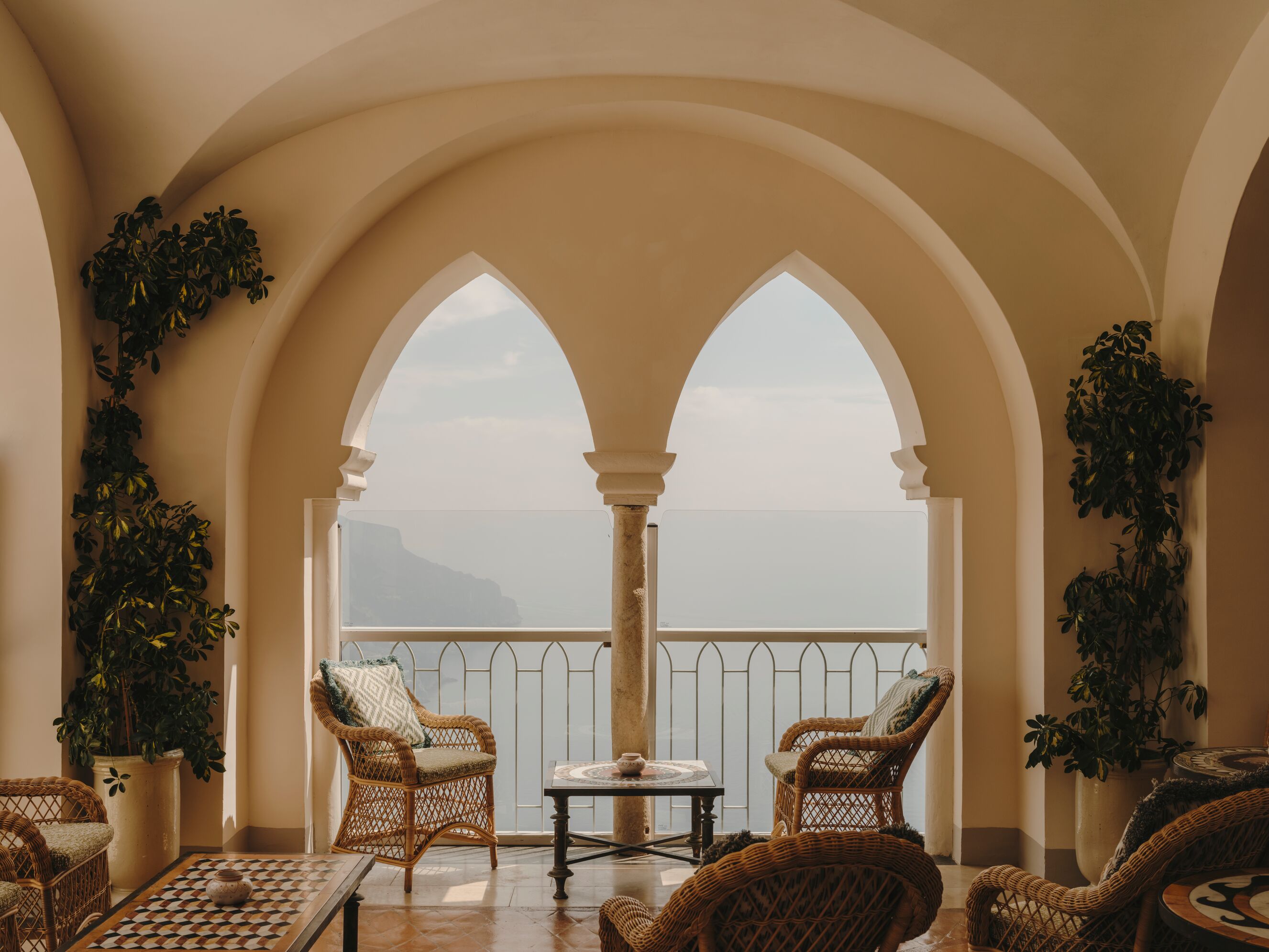 Double windows at Hotel Caruso, Amalfi.