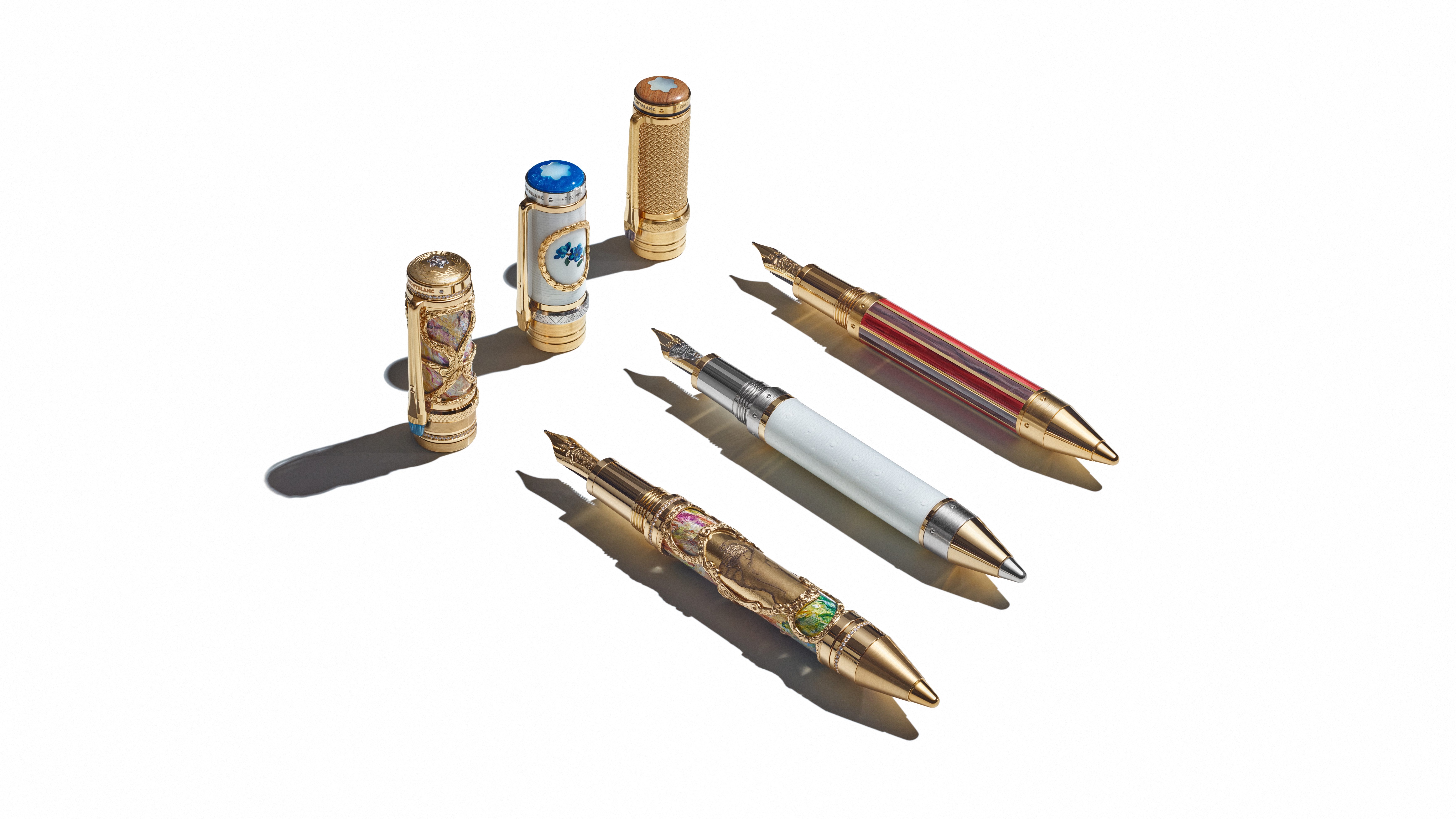 Montblanc’s Renoir pen series showcases varied designs.