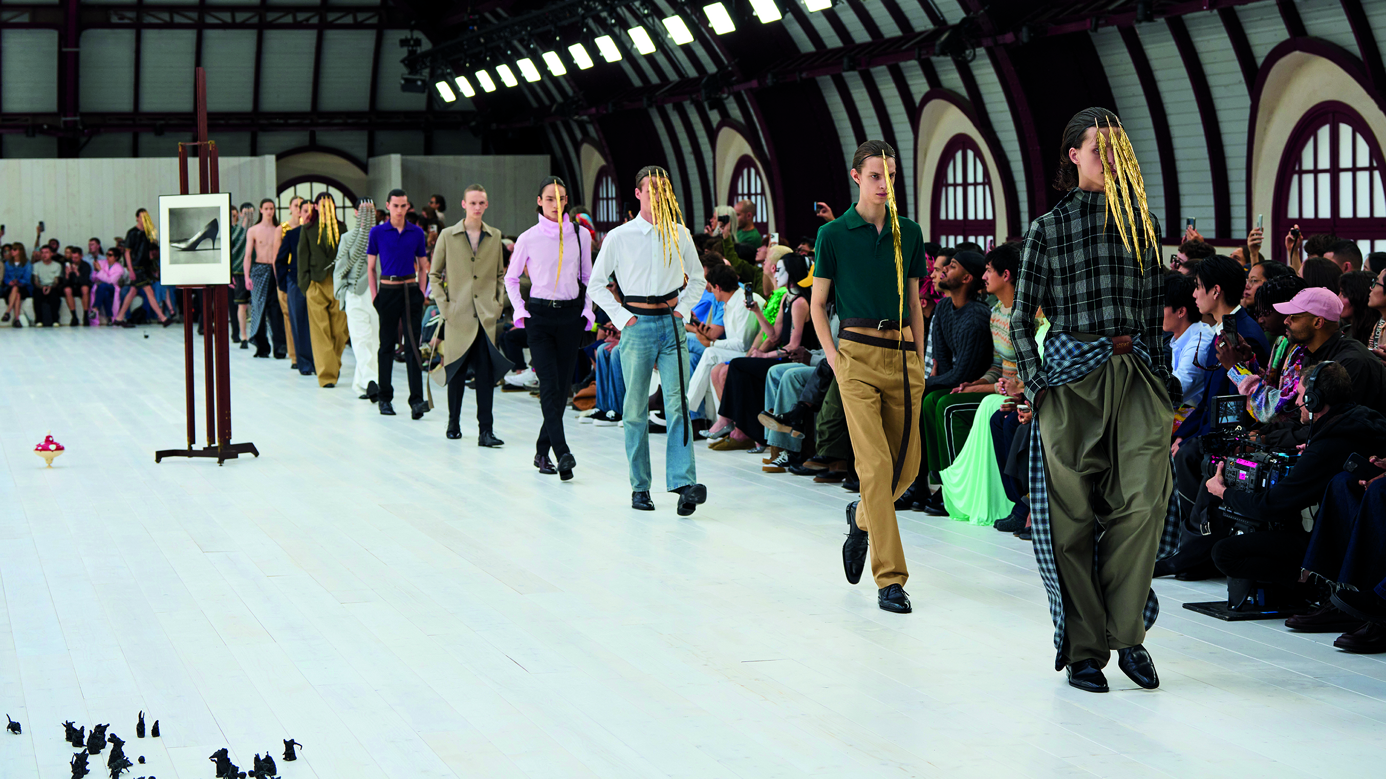 Fashion Creative Directors - Finale of Loewe's SS25 runway show.