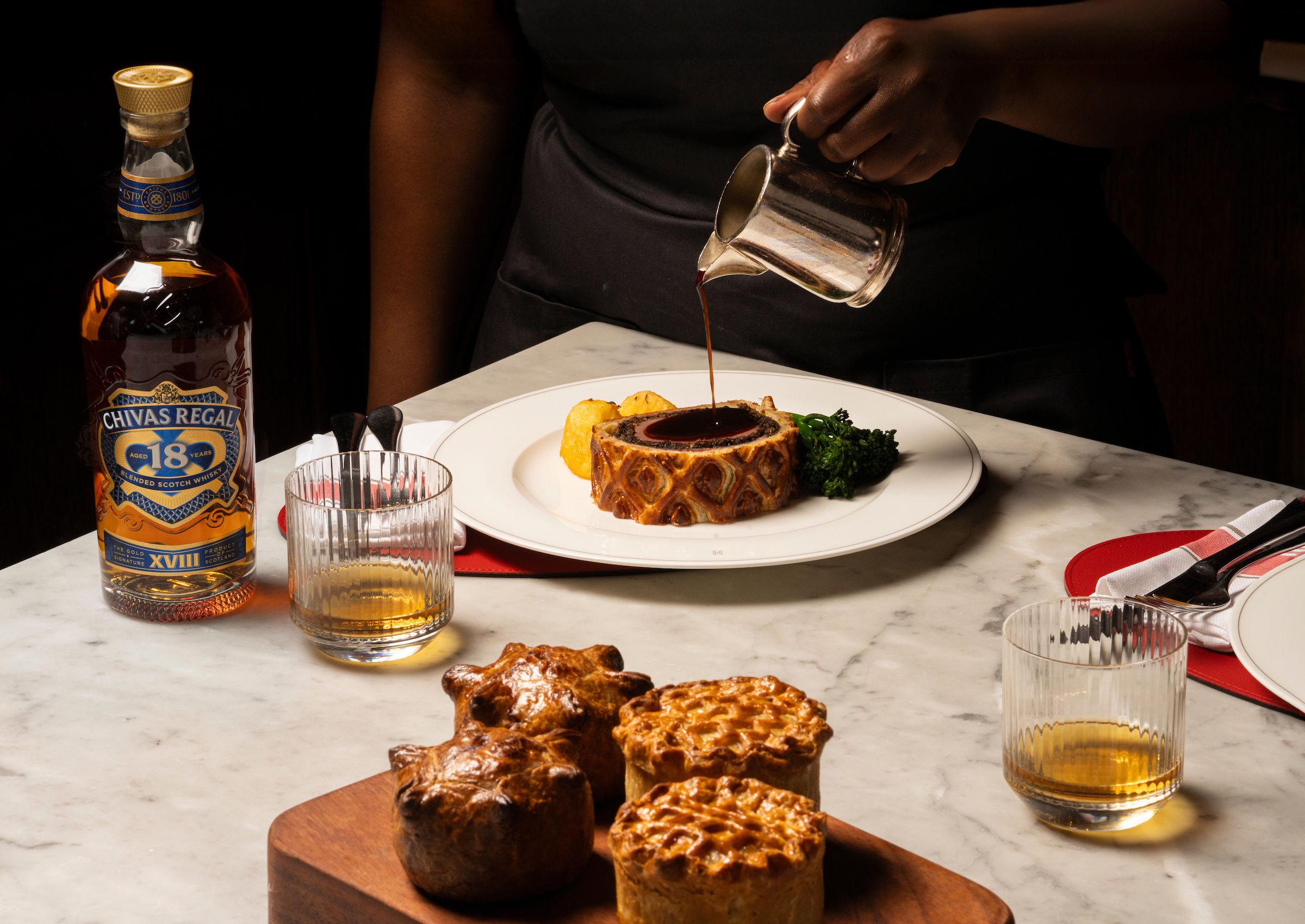 Whisky and food pairing at Linn House Scotland.
