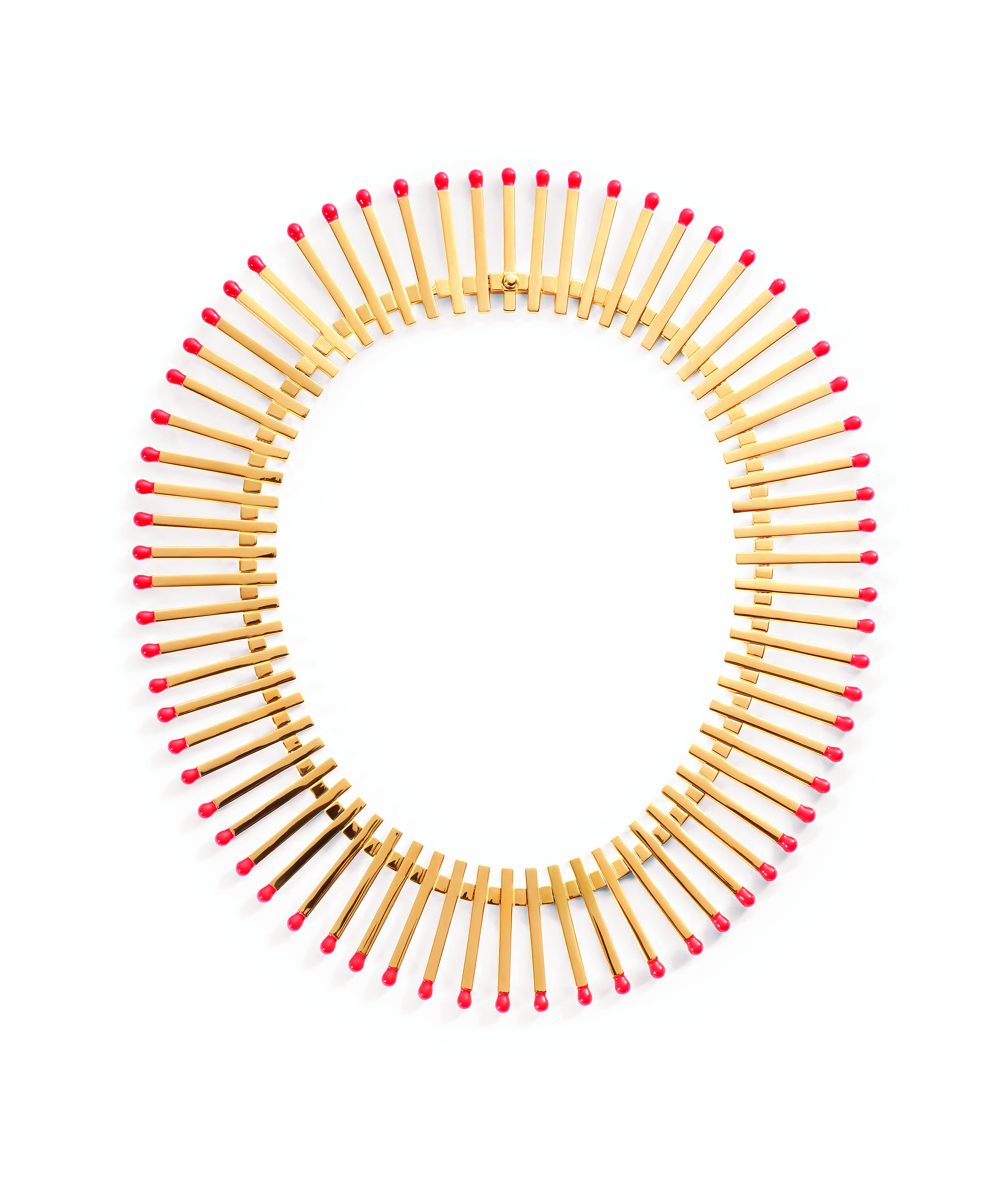 Enamel necklace by fashion house Bottega Veneta.