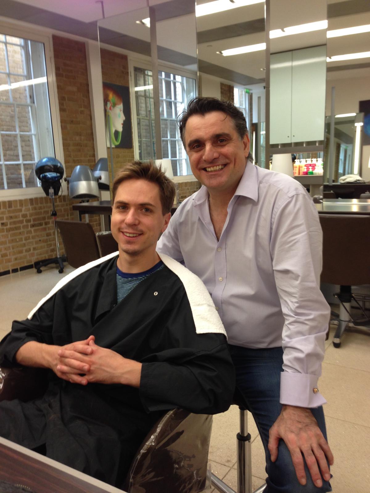 Lino Carbosiero with Joe Thomas.