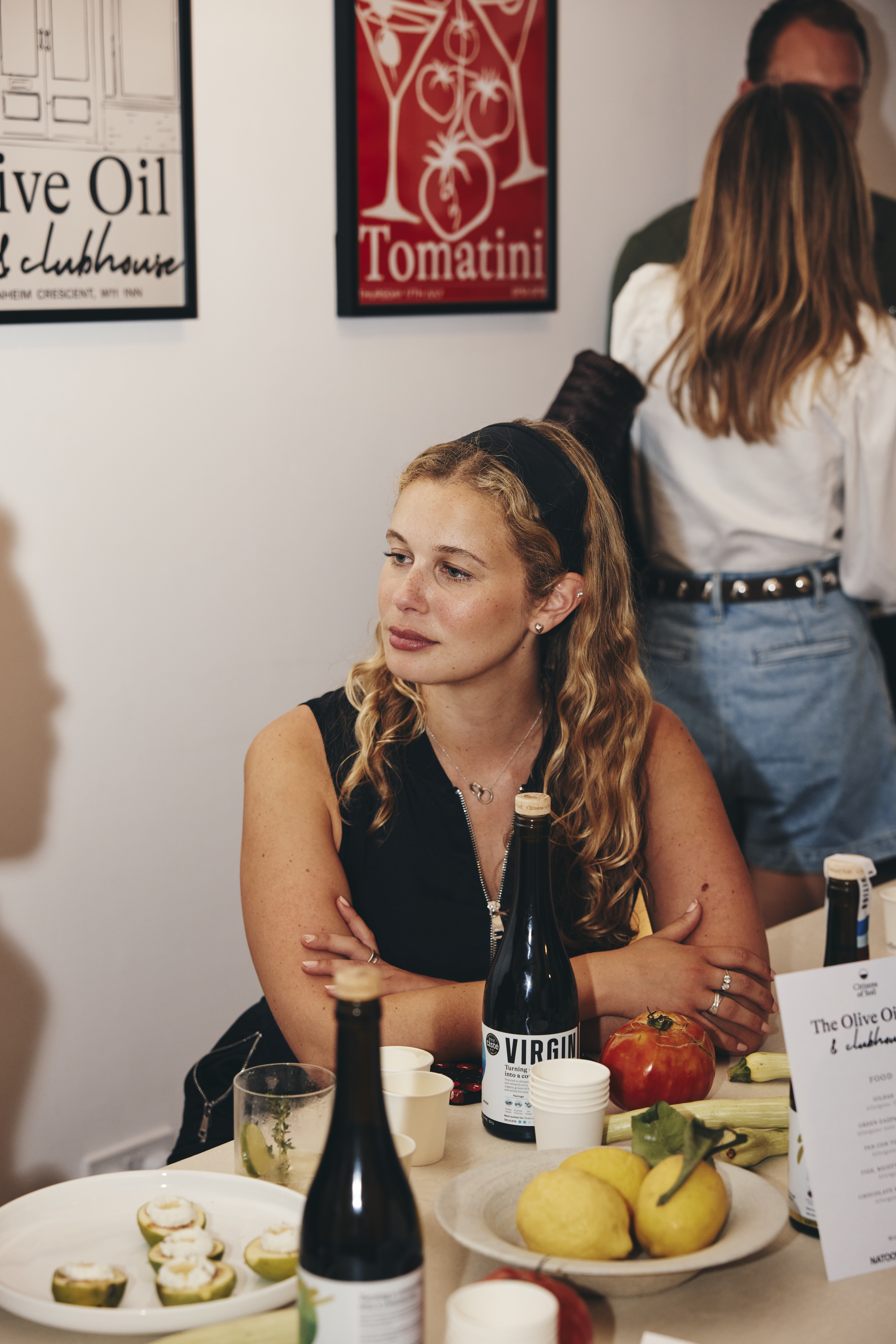 Olive oil tasting at London's first olive oil bar. 