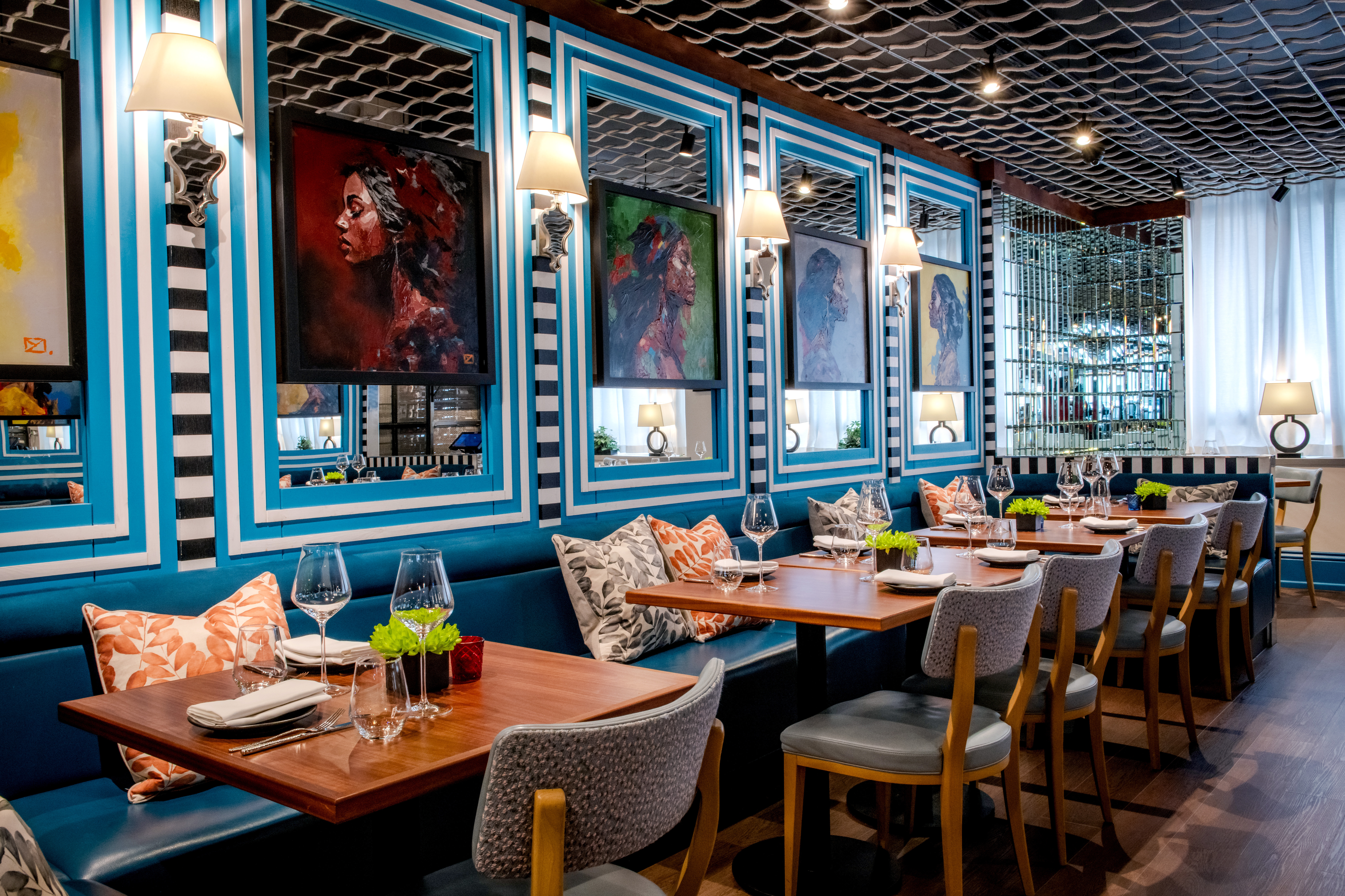 The interior Kanishka by Atul Kochhar.