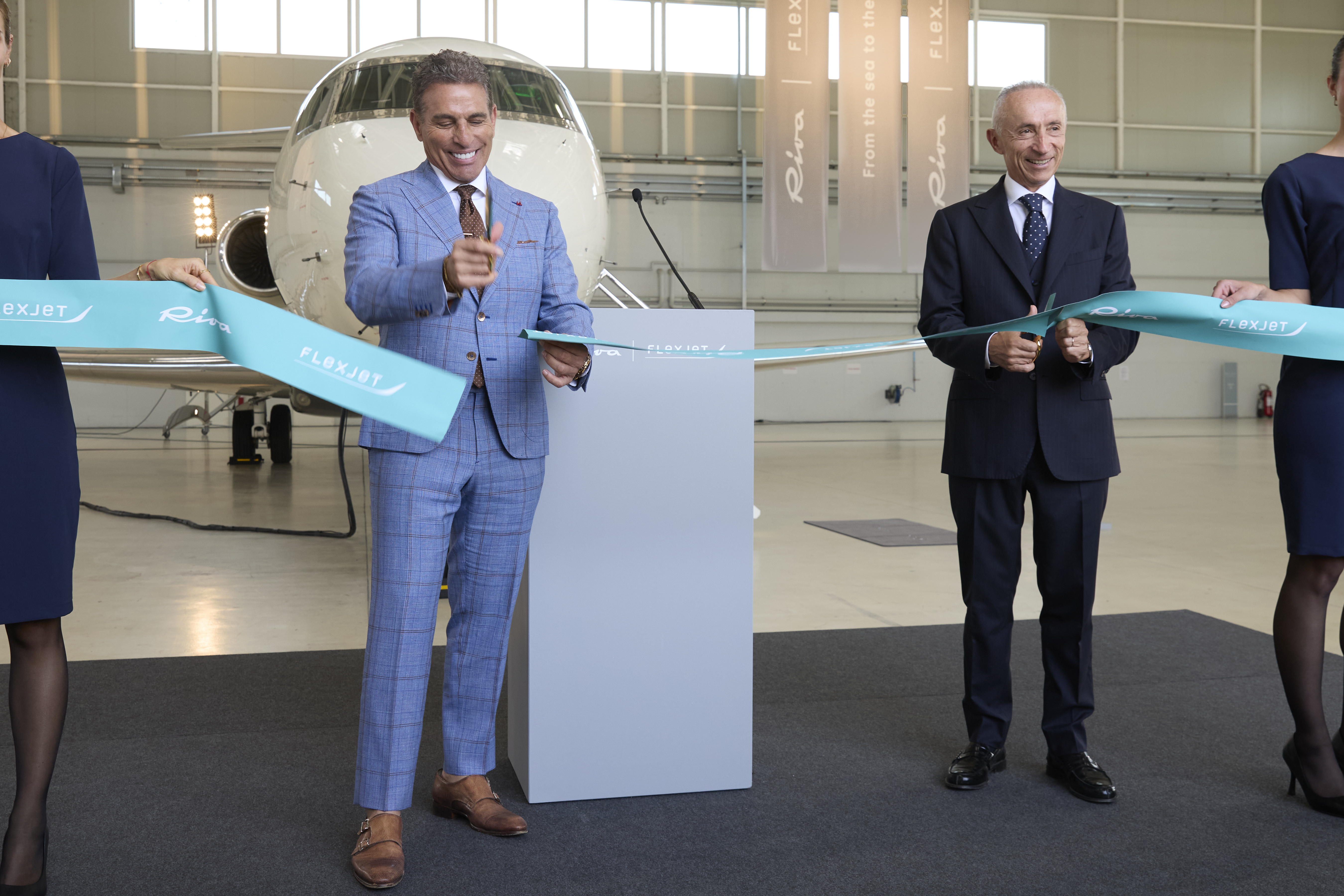 Riva Flexjet CEOs at launch. 