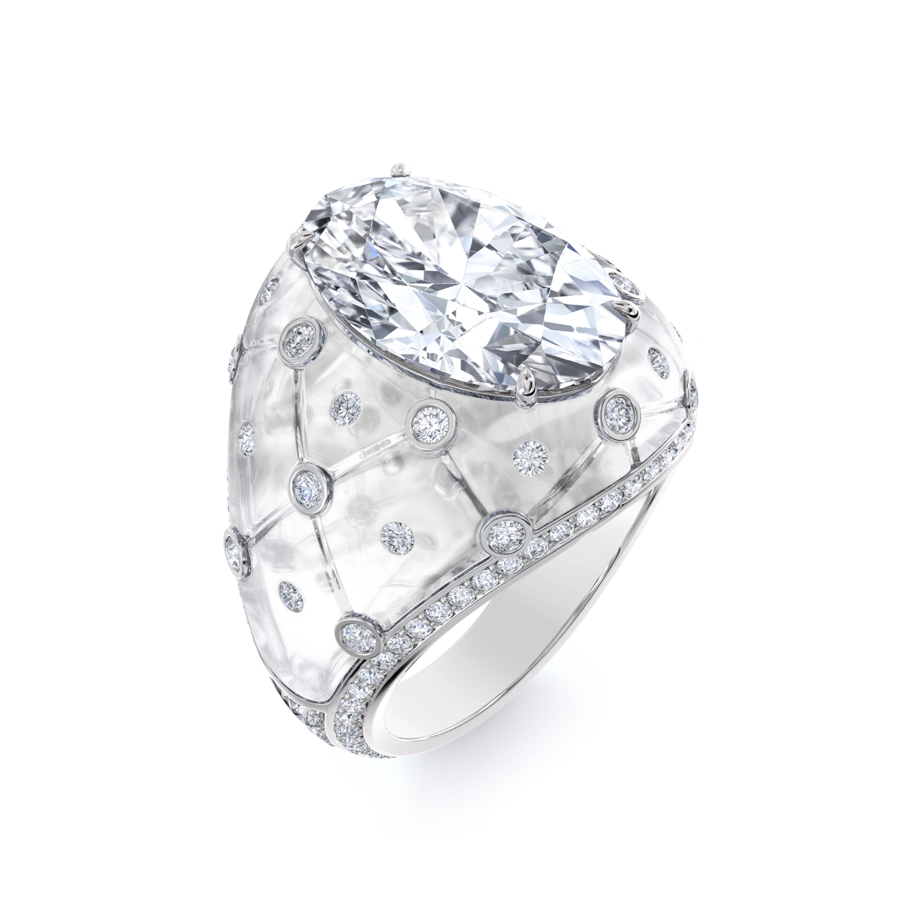 De Beers Frozen Rock Crystal Jewellery Ring
